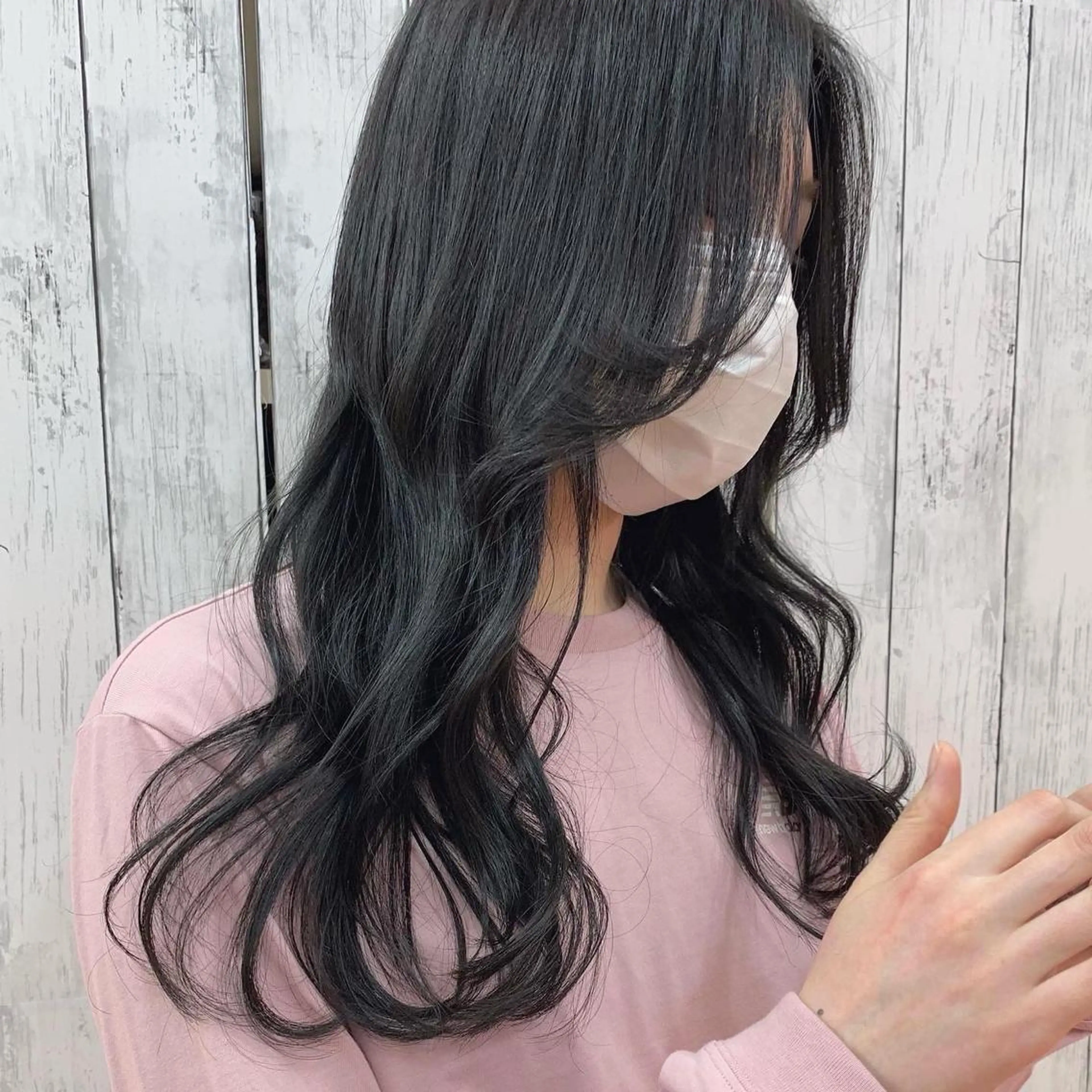 ロング カラー イルミナカラー ネイビーカラー ヘアカラー トリートメント ayaka 大宮のヘアスタイル