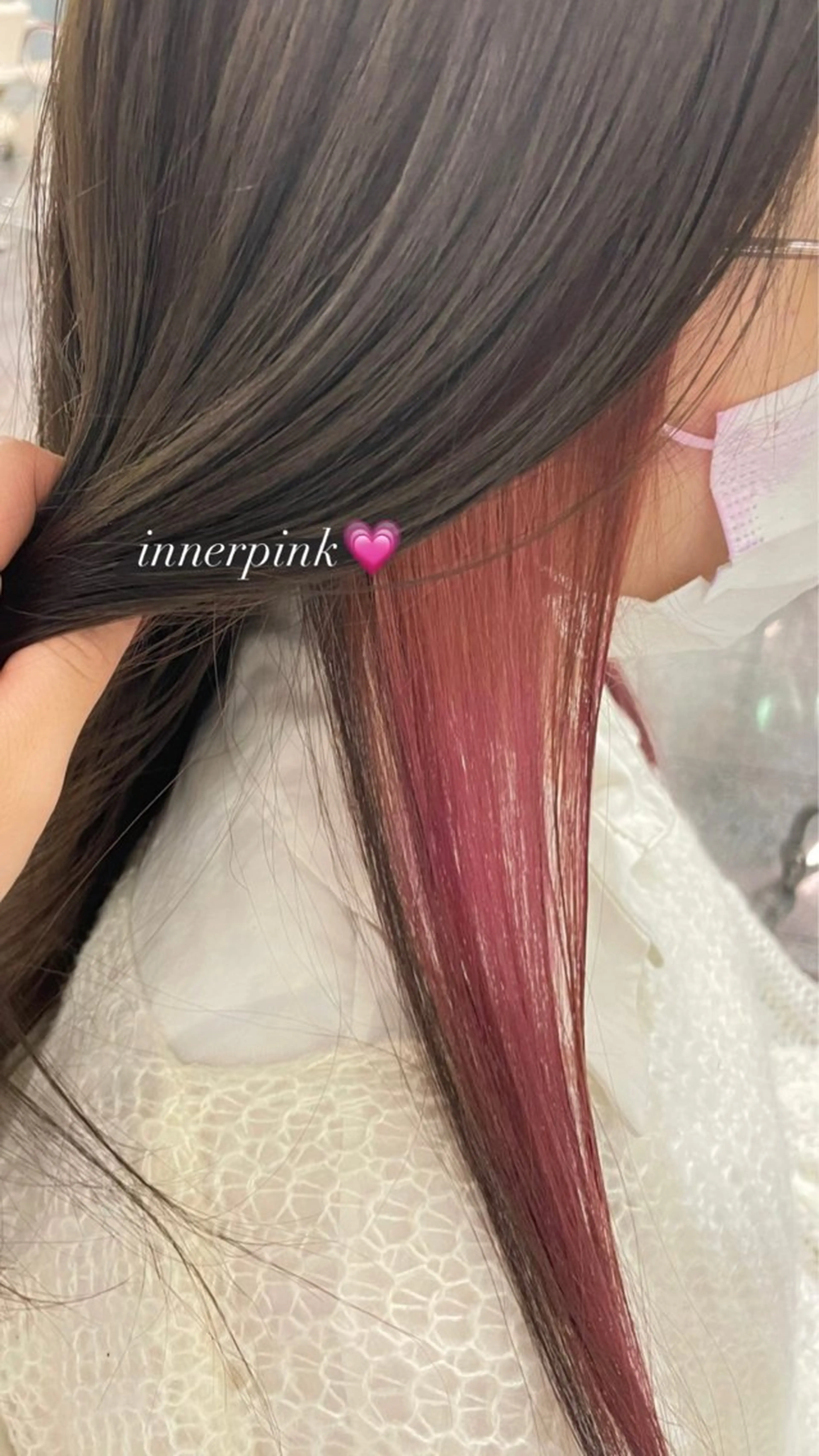 カラー ブリーチ ピンクカラー ヘアカラー トリートメント ハイトーン/ブリーチ 🤍足立里湖のヘアスタイル