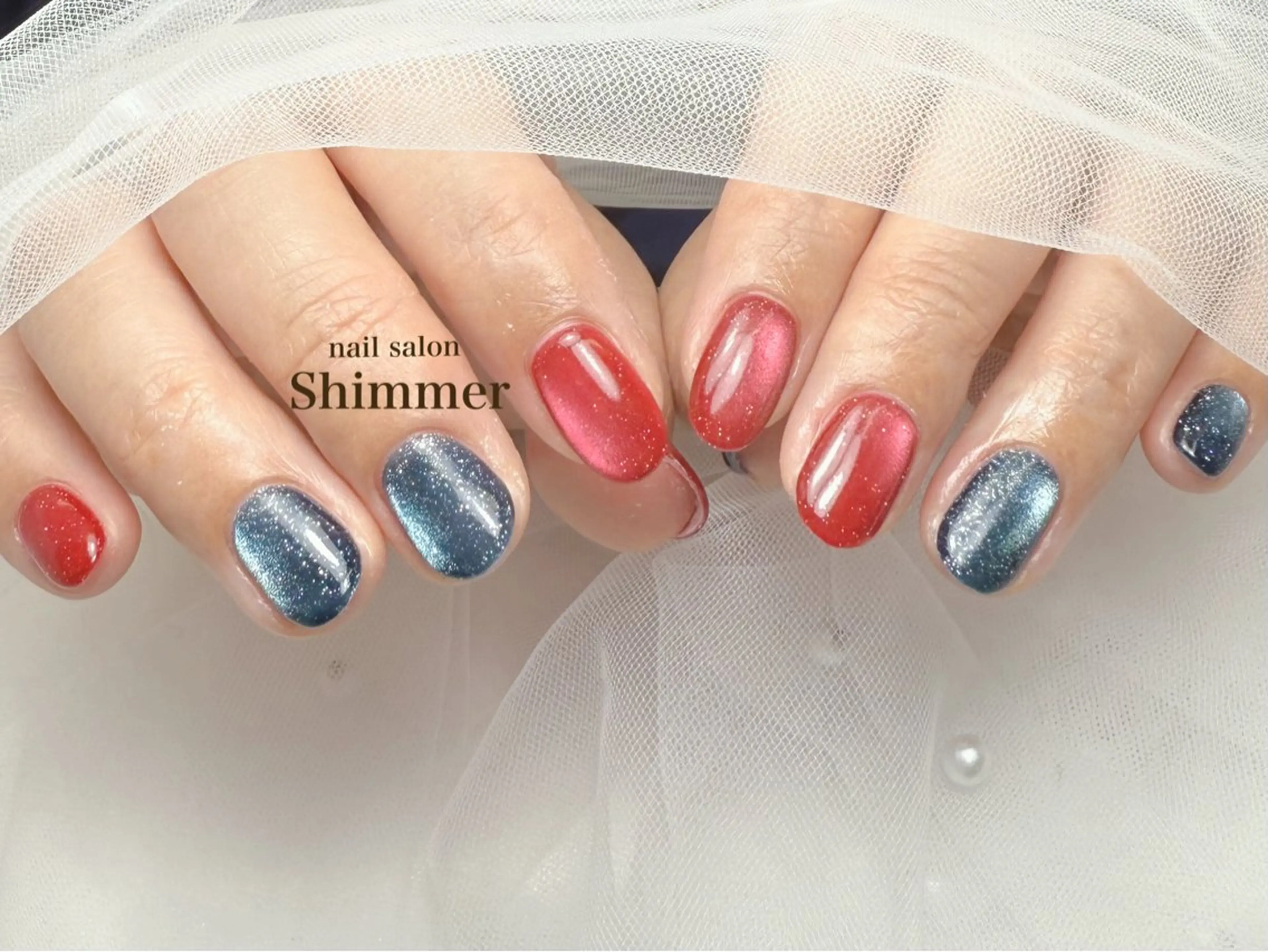 ネイル フットネイル Shimmer Risaのネイルデザイン