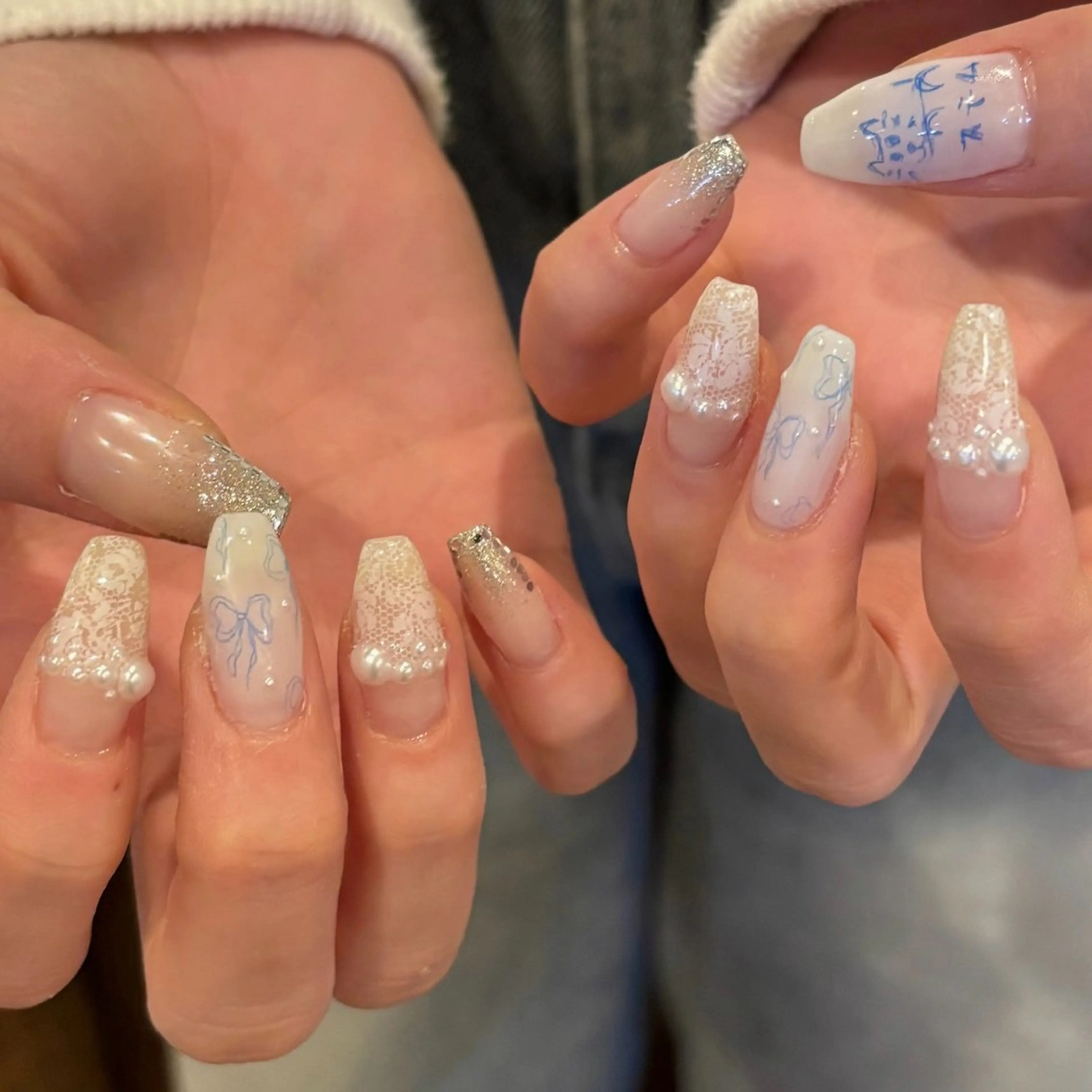 ネイル レース ハンドネイル Mネイル久屋店 KOZUEのネイルデザイン