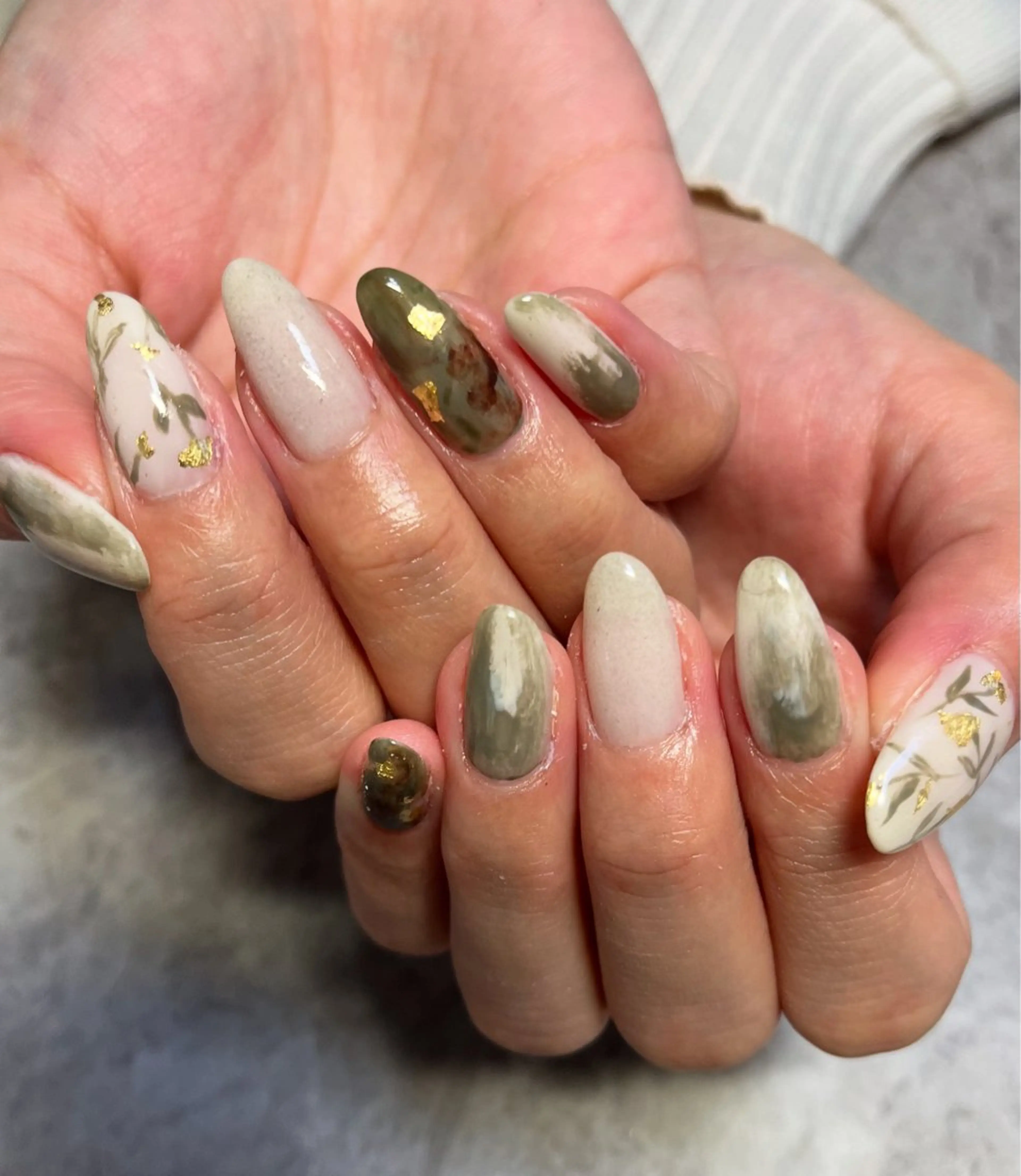 ネイル アートネイル ニュアンスネイル ハンドネイル ハンドケア ベテランネイル cnc  nailのネイルデザイン