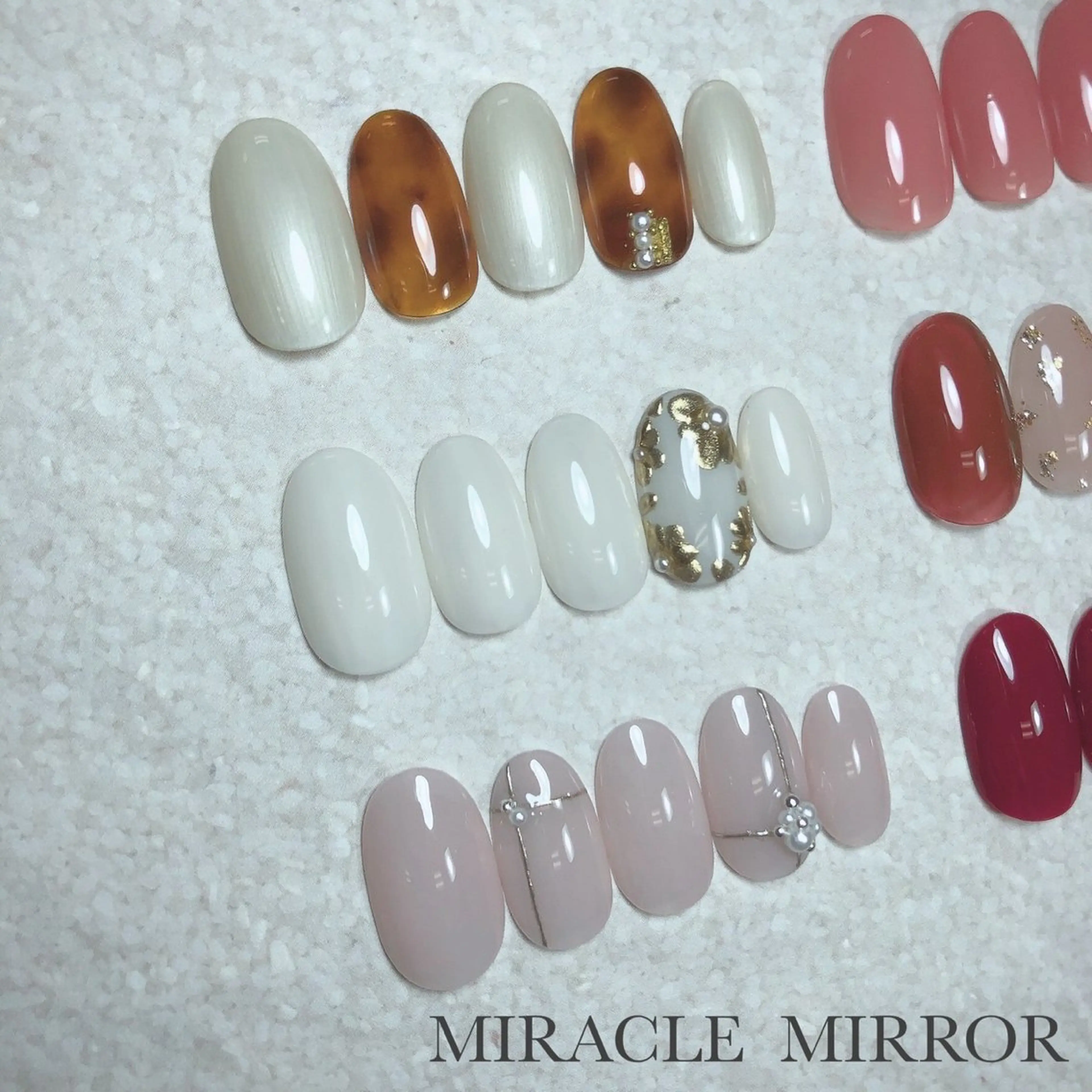 ネイル ミラクルミラー 町野のネイルデザイン