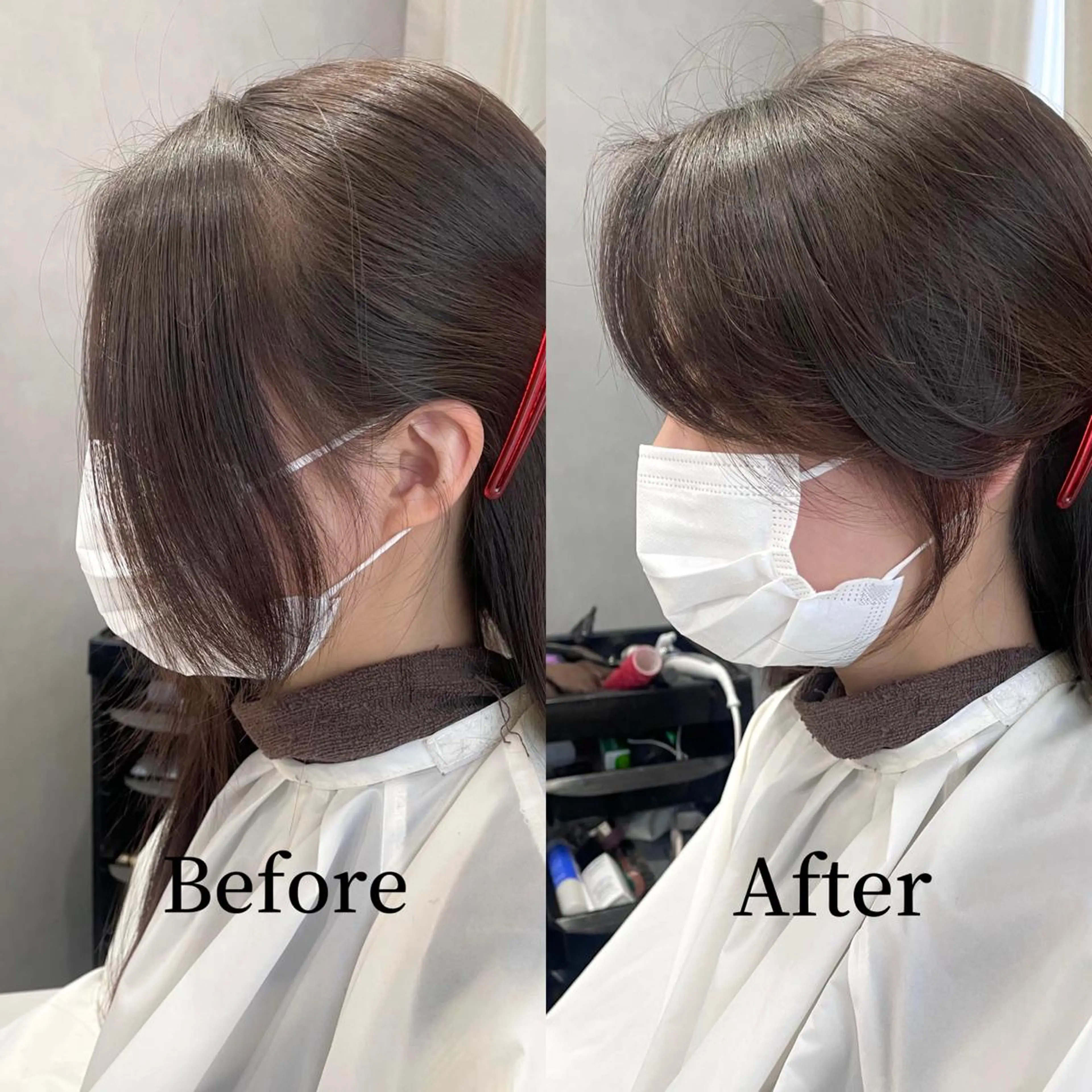 ミディアム 韓国風ヘア カット 中村 友美のヘアスタイル