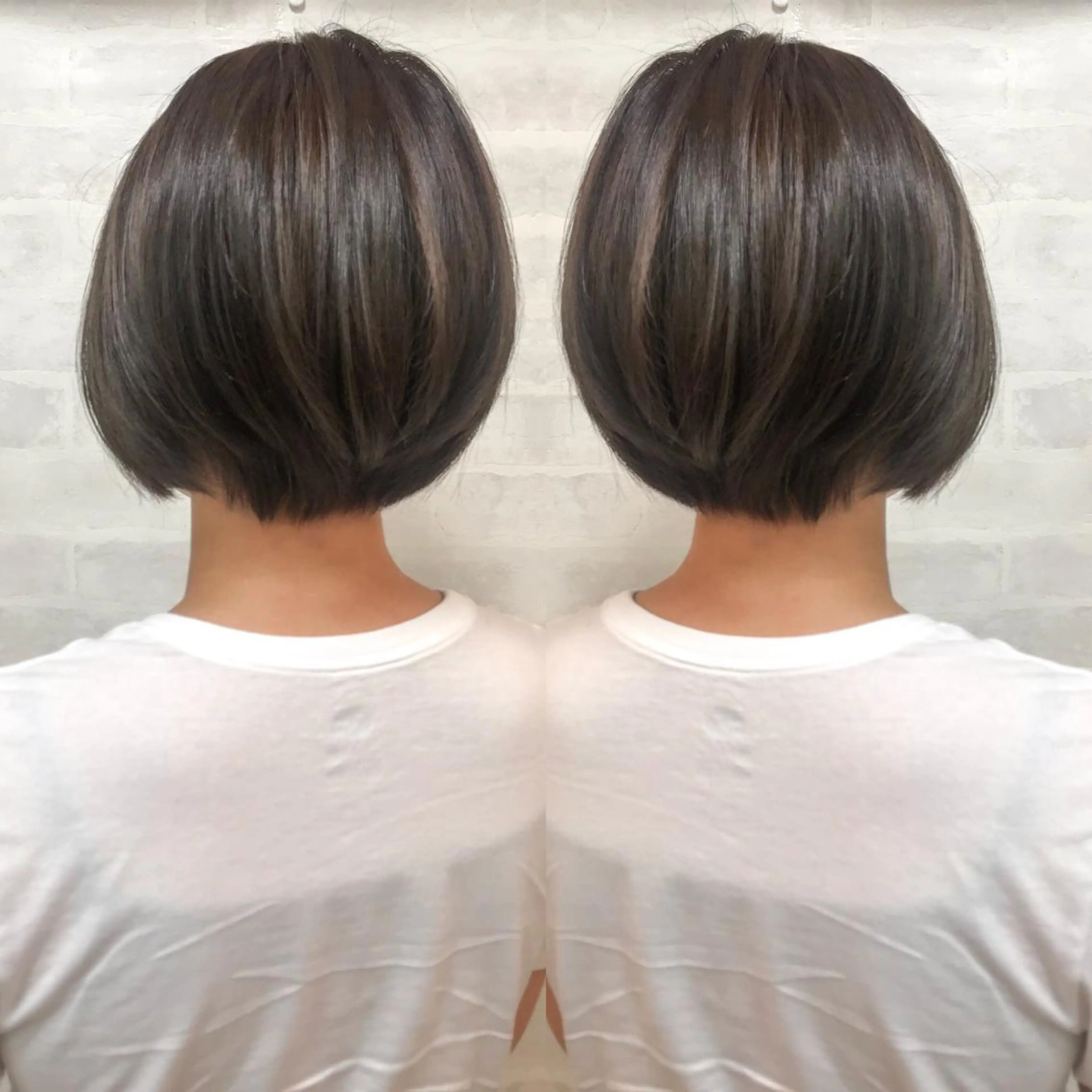 ショート 似合わせ/透明感カラ ー/QUATRO谷口のヘアスタイル