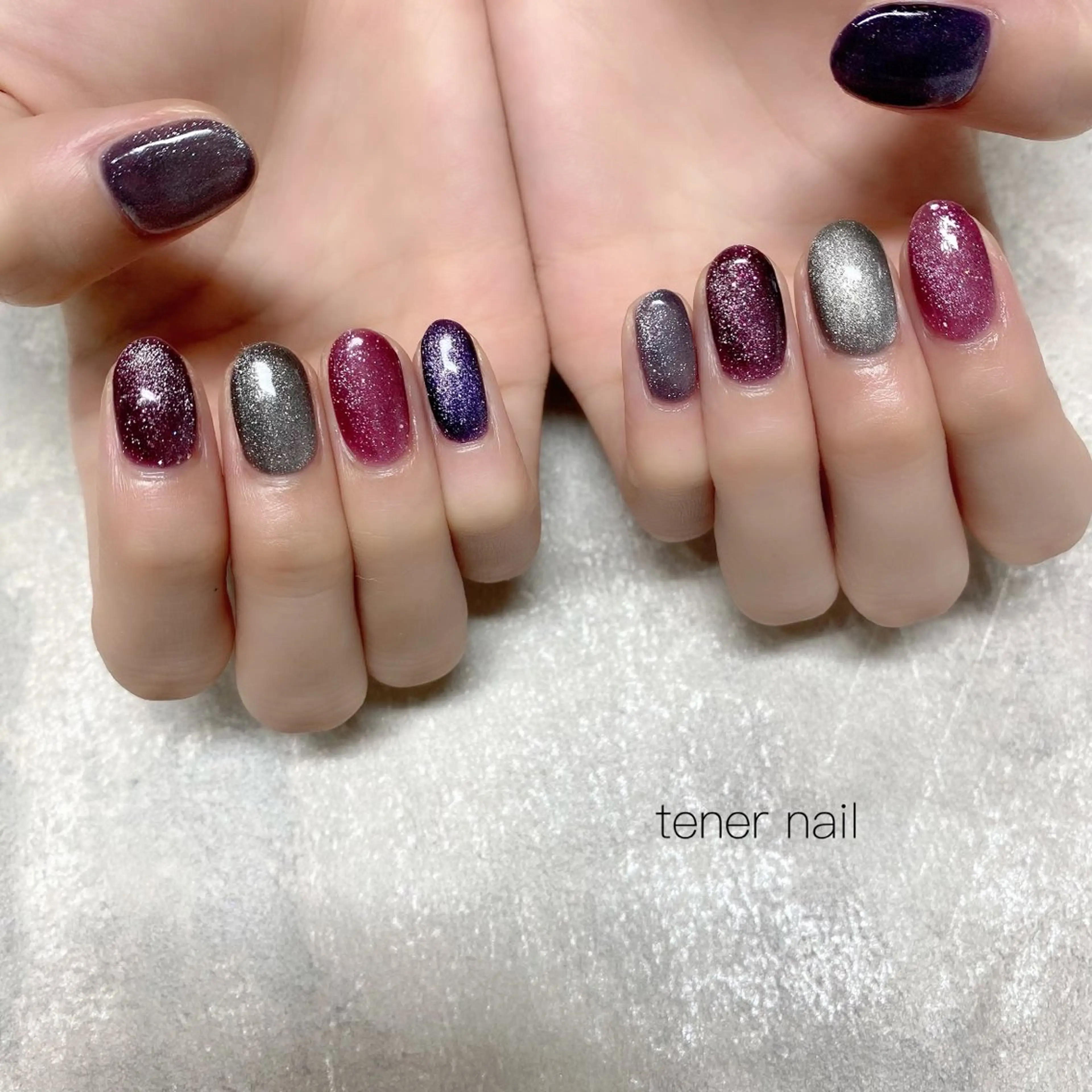 ネイル マグネットネイル ハンドネイル テネルネイル tener nailのネイルデザイン