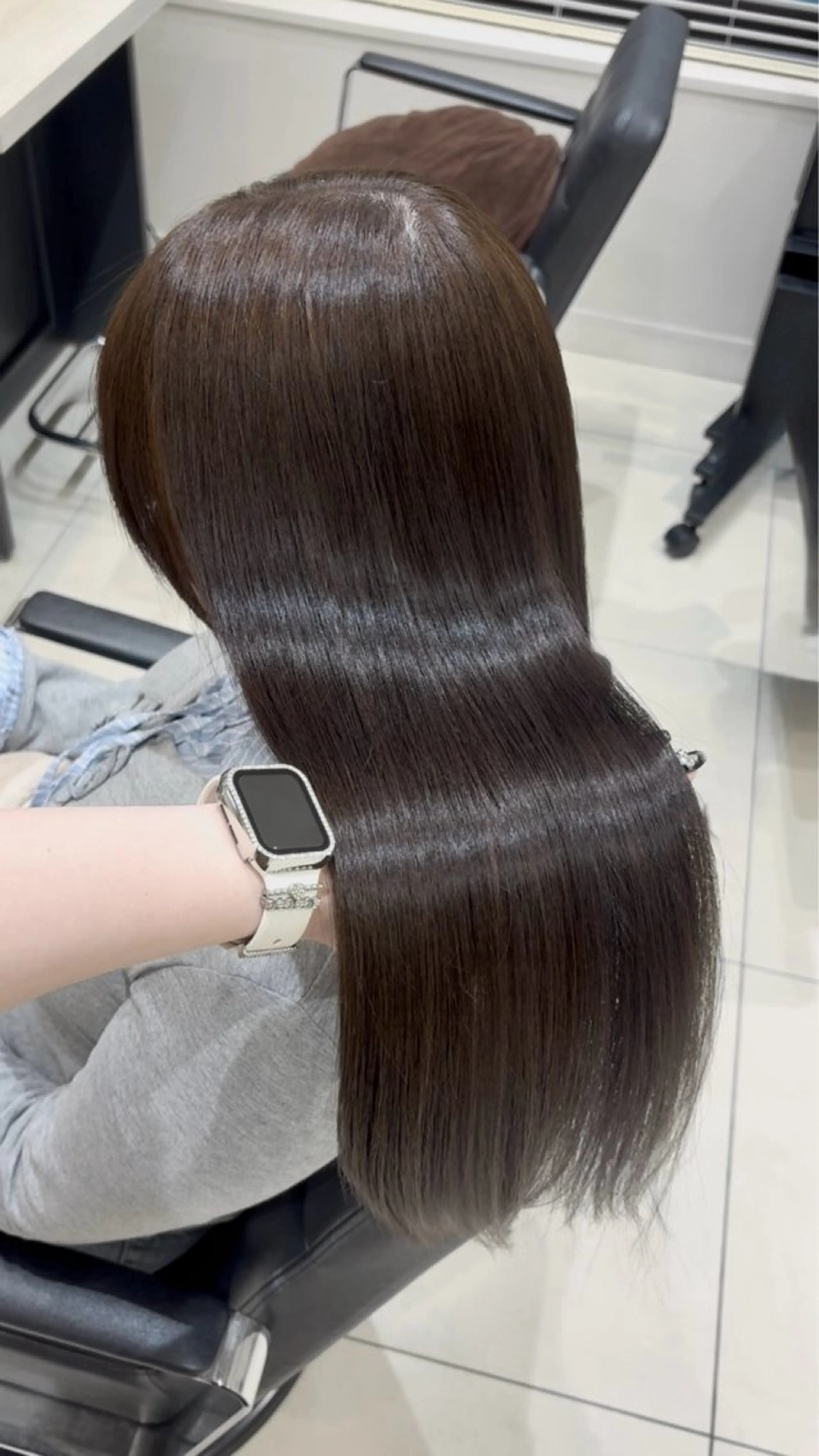 ロング アッシュ アッシュブラウン nozomi ‎‎🤍のヘアスタイル