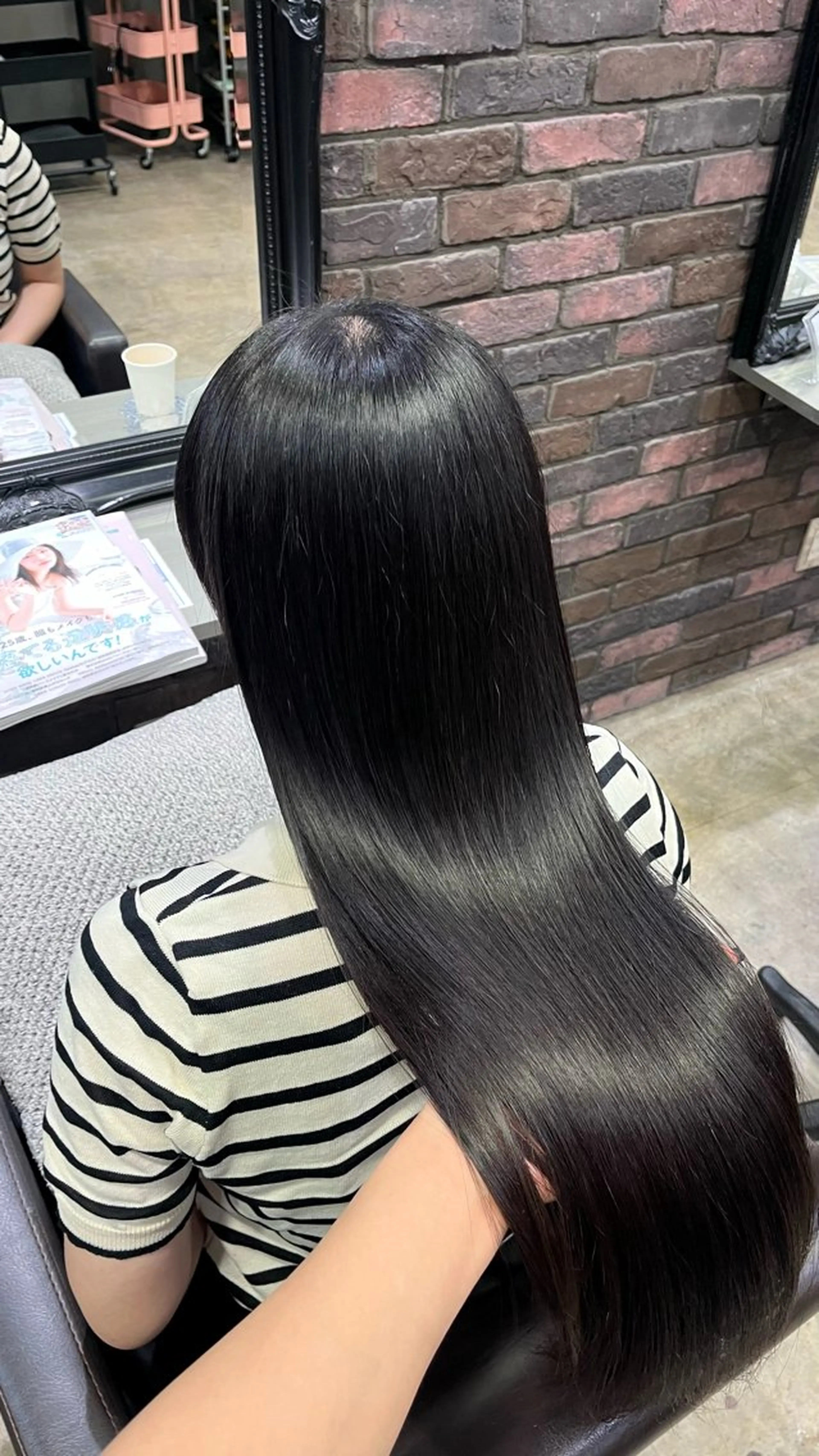 ロング 縮毛矯正 Glimpseあやね 🎀大濠/髪質改善のヘアスタイル