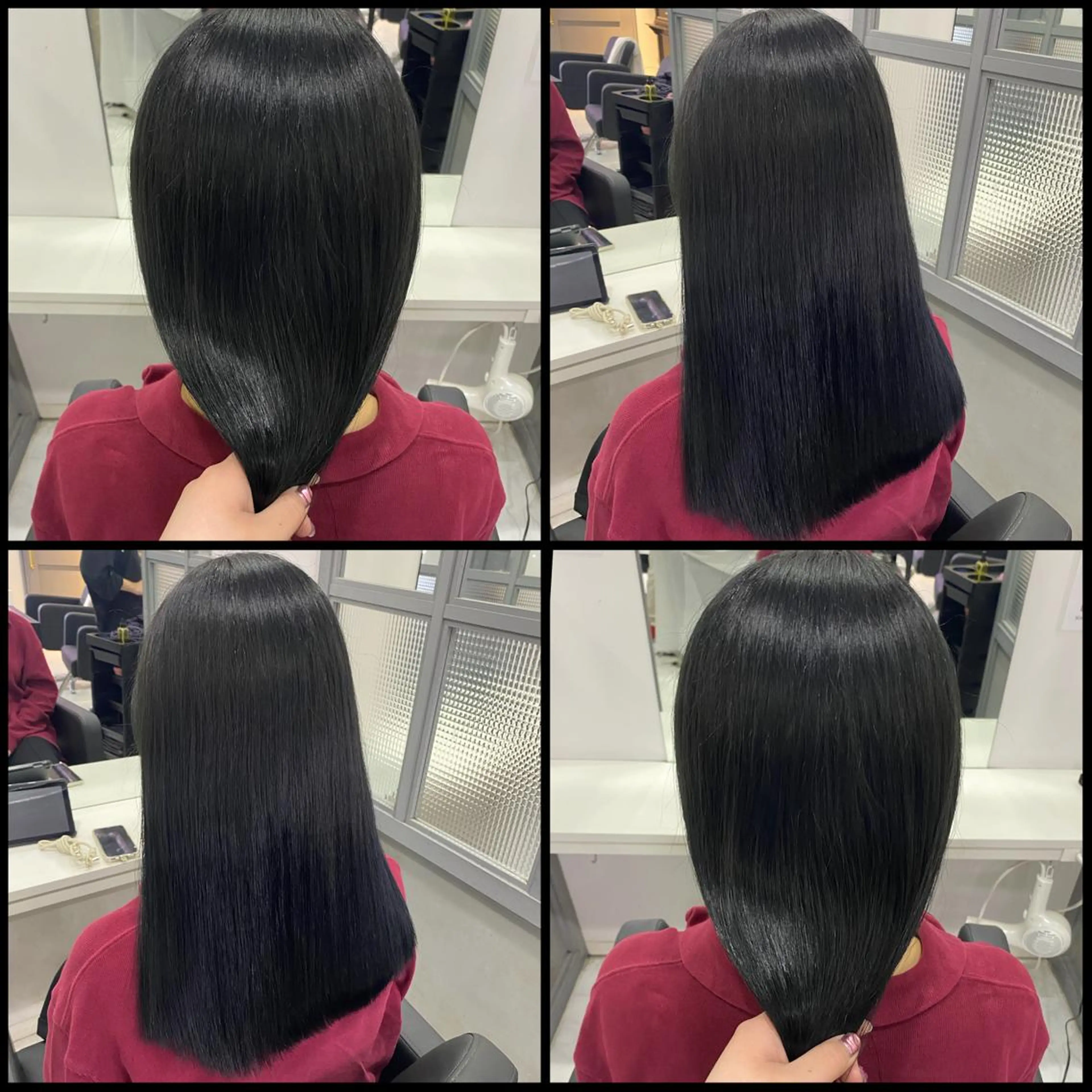 セミロング カラー 🖤韓国艶髪 RINA🖤のヘアスタイル