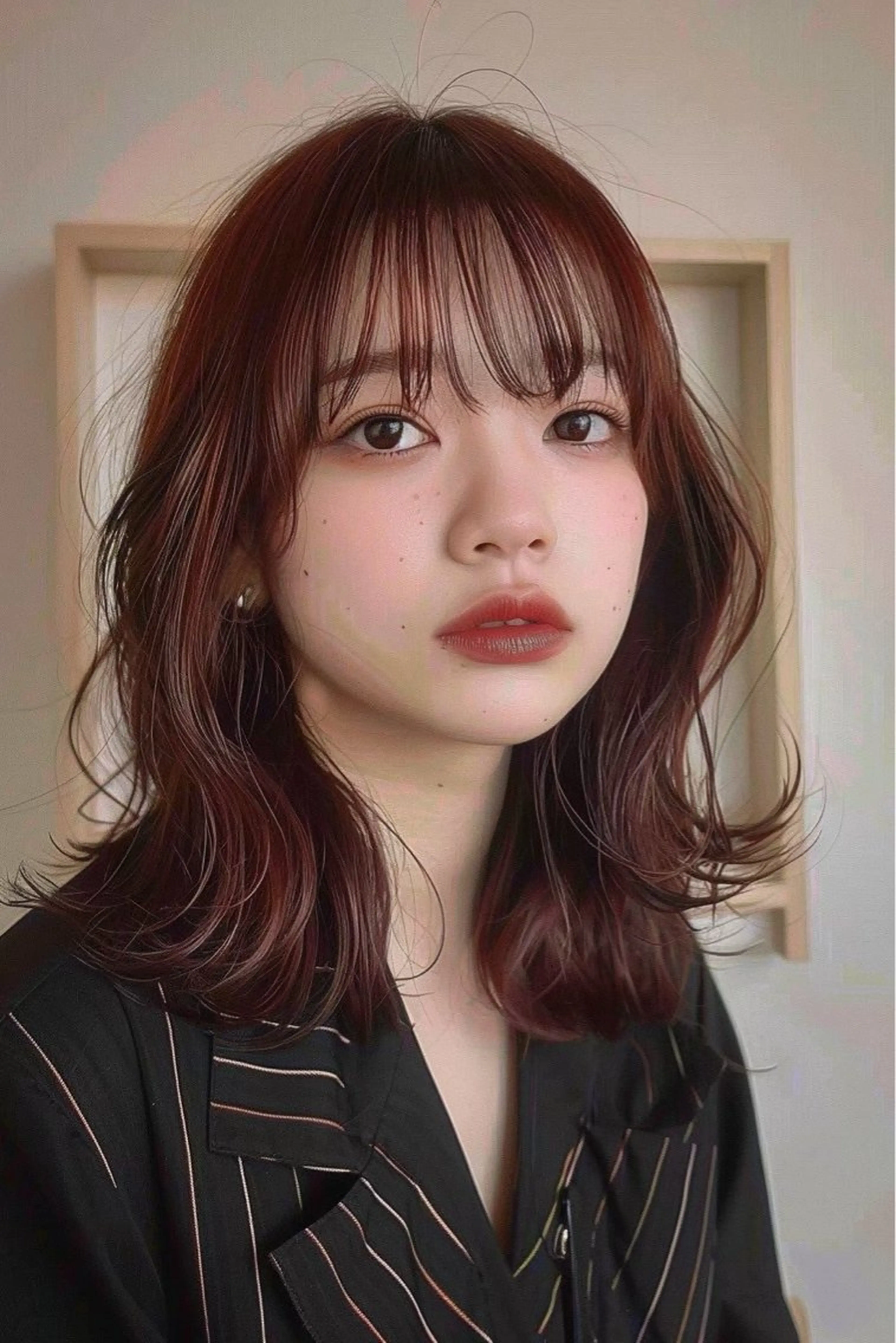 ミディアム カラー カット ヘアカラー トリートメント ロング料金無し ブリーチ/YUTOのヘアスタイル