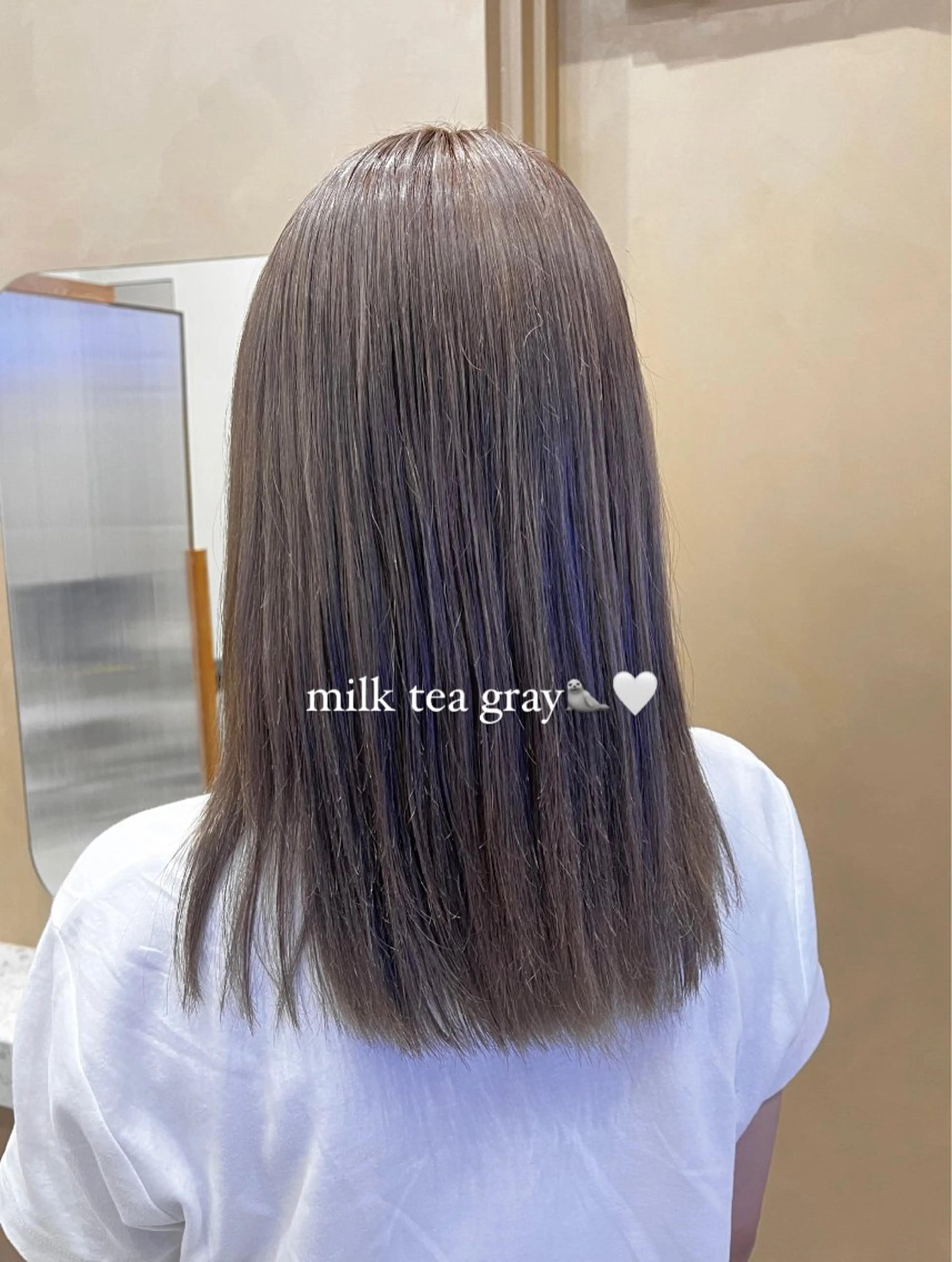 ミディアム カラー ヘアアレンジ カット ヘアカラー トリートメント 🥀暖色韓国ヘア💕 保科侑花のヘアスタイル