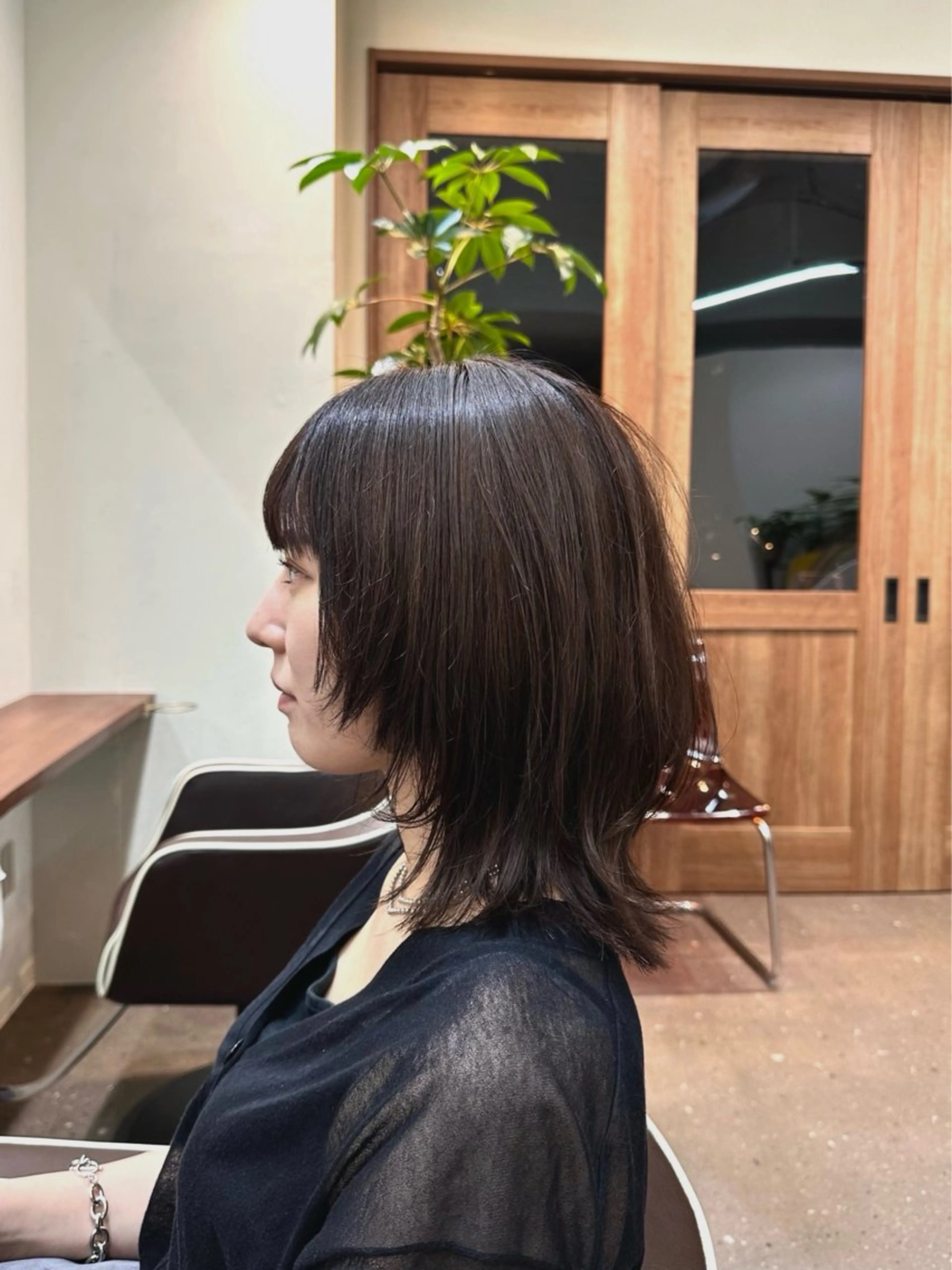 ミディアム ミディアムレイヤー レイヤーカット ウルフカット 鈴木 雅人のヘアスタイル