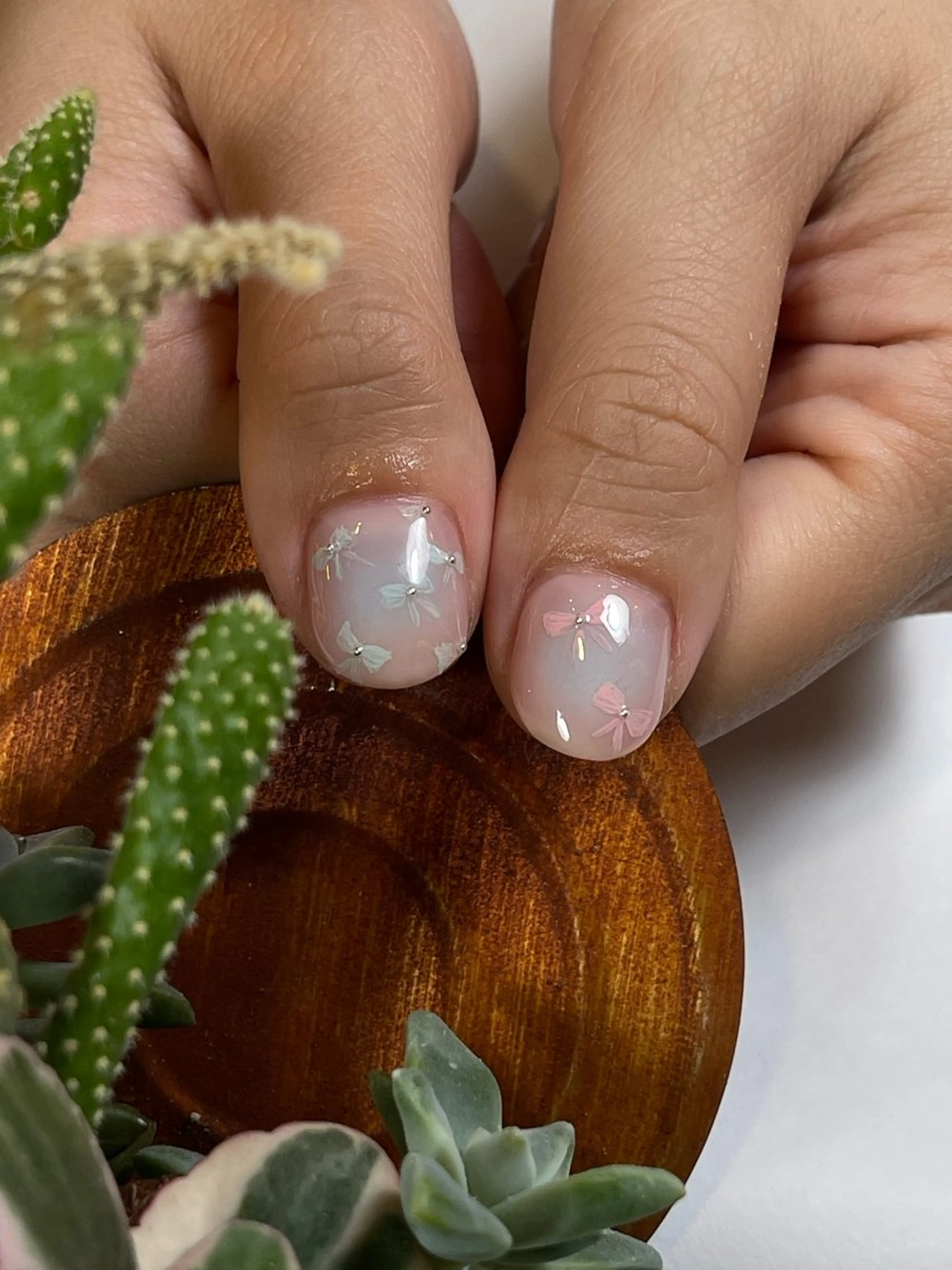 ネイル アートネイル チークネイル 韓国ネイル マグネットネイル ニュアンスネイル chirin nailのネイルデザイン