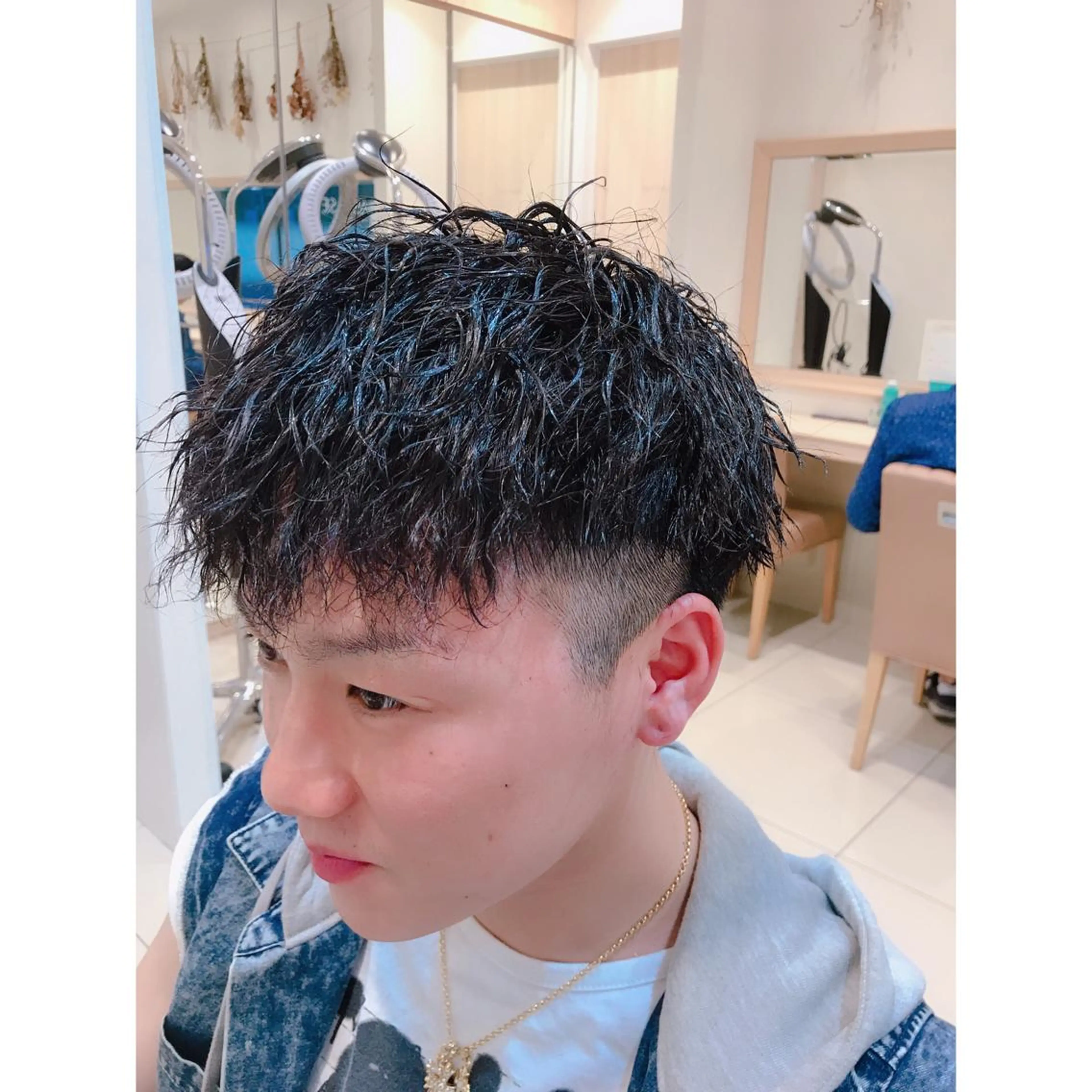 ショート パーマ メンズ 髪質改善/茅ヶ崎 マツモト リョウのヘアスタイル