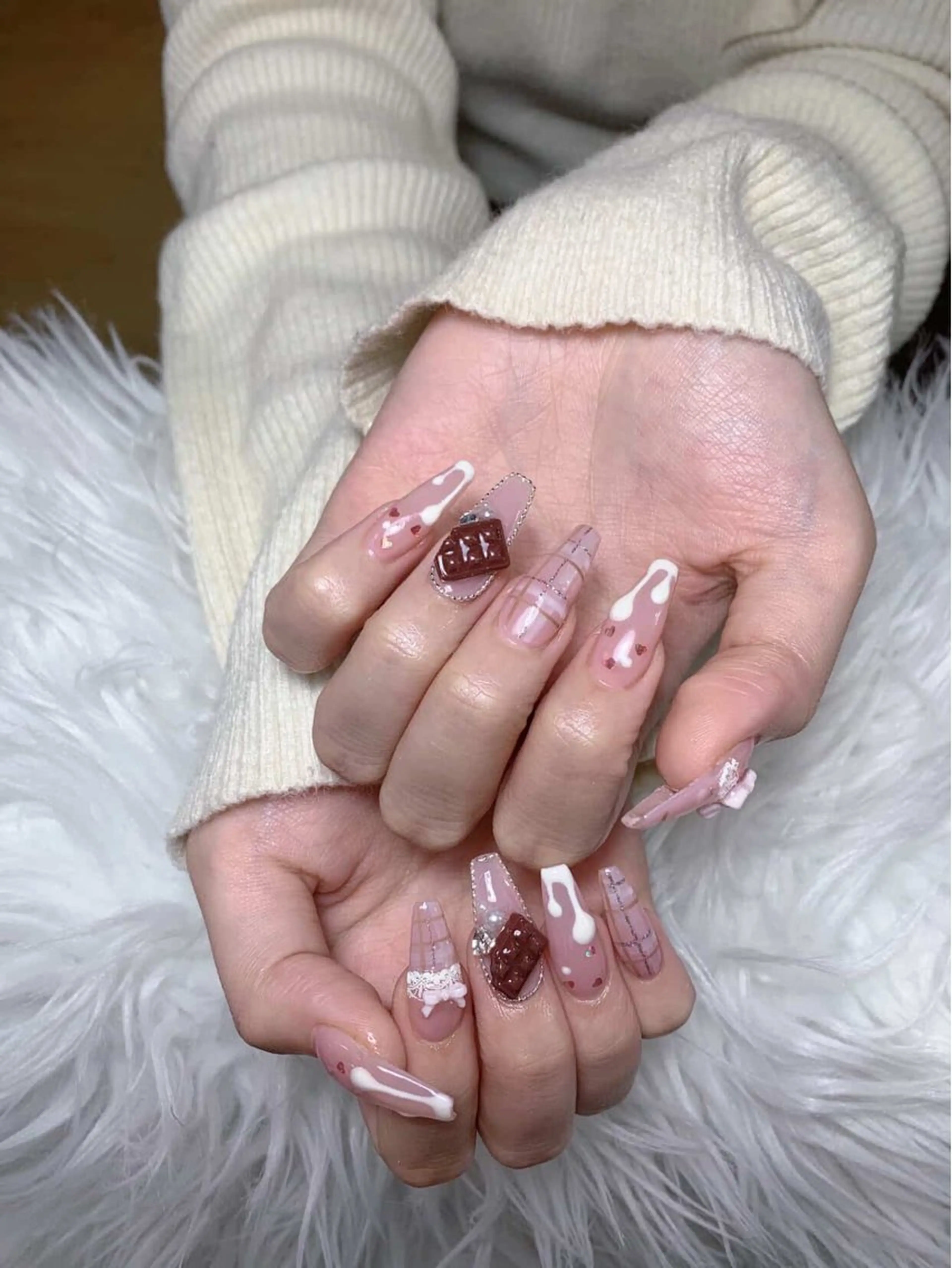 ネイル アートネイル ジェルネイル グラデーション マグネットネイル ニュアンスネイル ハンドネイル Ryu nail studioのネイルデザイン