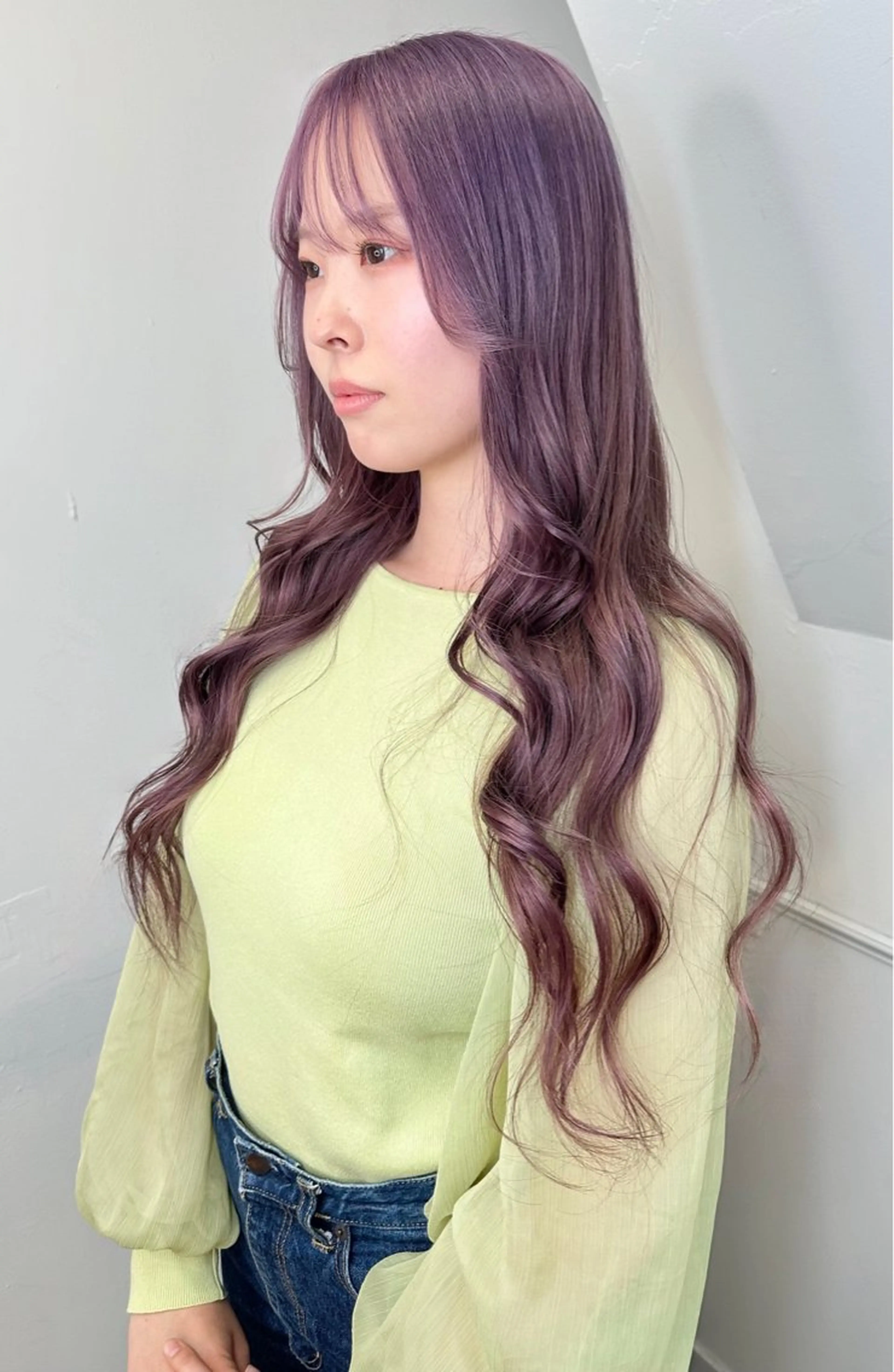 カラー ヘアカラー トリートメント 韓国レイヤ ー支持No.1renのヘアスタイル