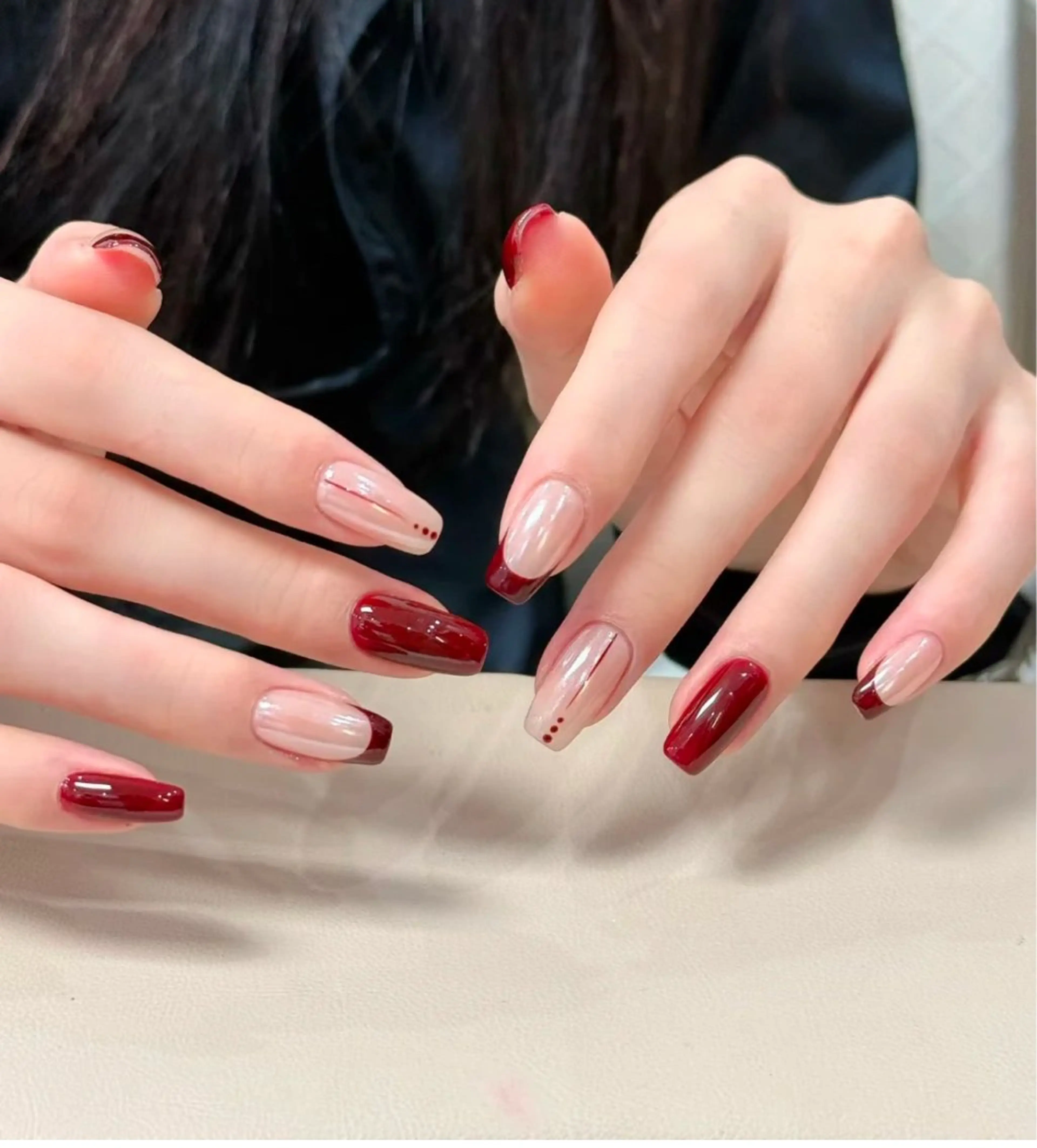 ネイル アートネイル 韓国ネイル 持ち込み ニュアンスネイル ワンカラーネイル イブ ネイリのネイルデザイン