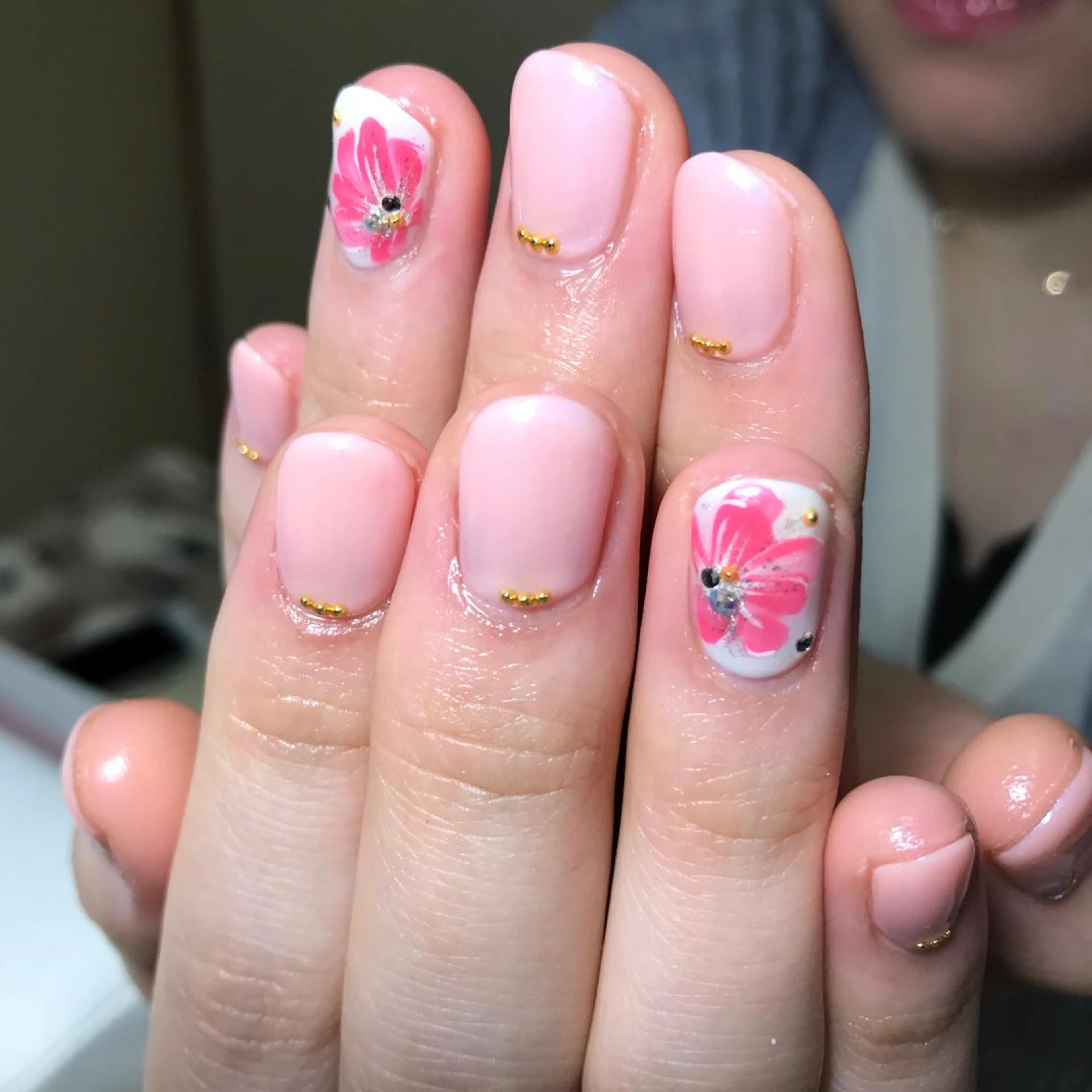 ネイル アートネイル フラワーネイル 持ち込み 春ネイル RireOne ~リルワン~のネイルデザイン