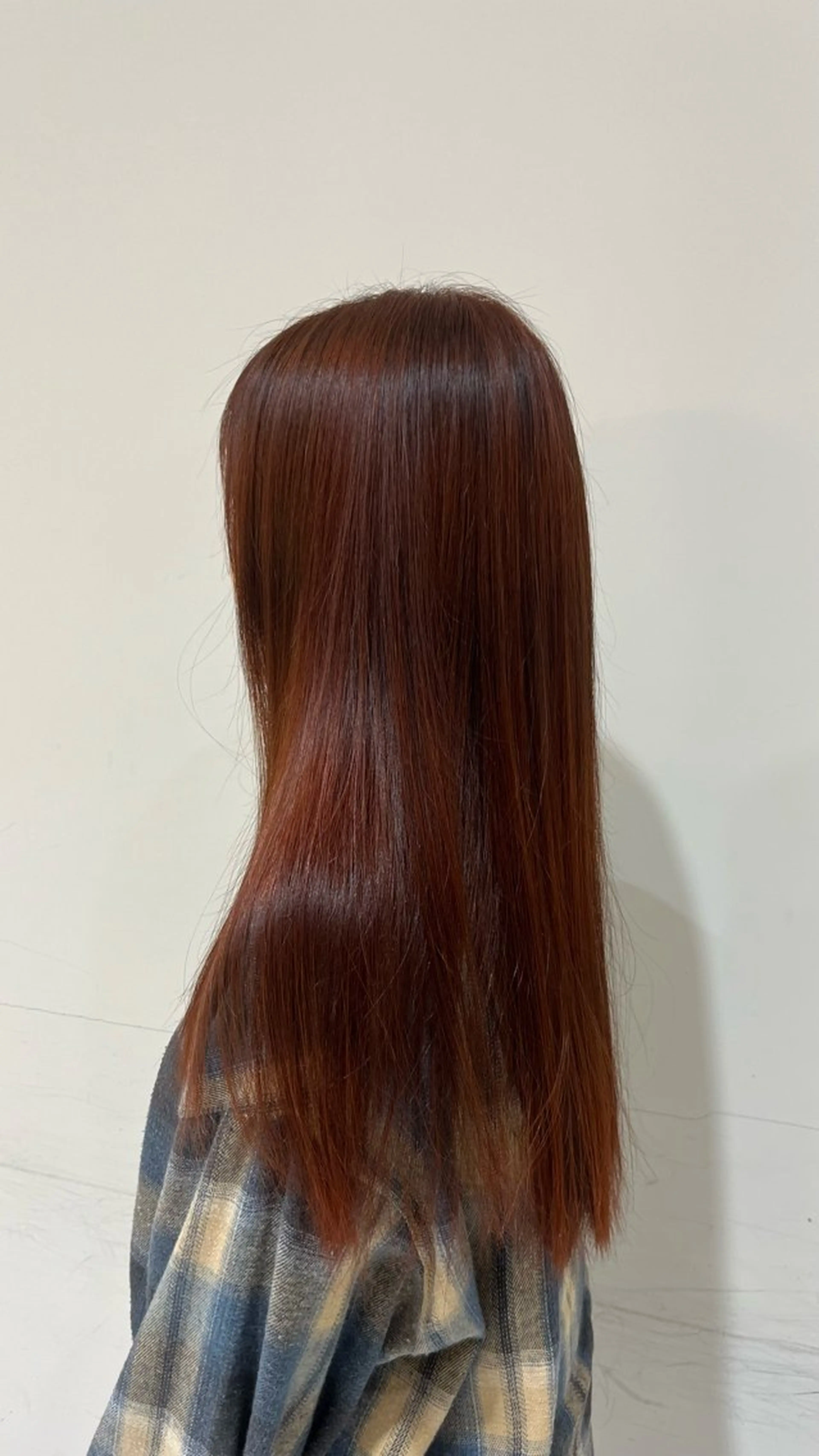 ロング カラー オレンジ レディースパーマ/ 長久手/フウカのヘアスタイル