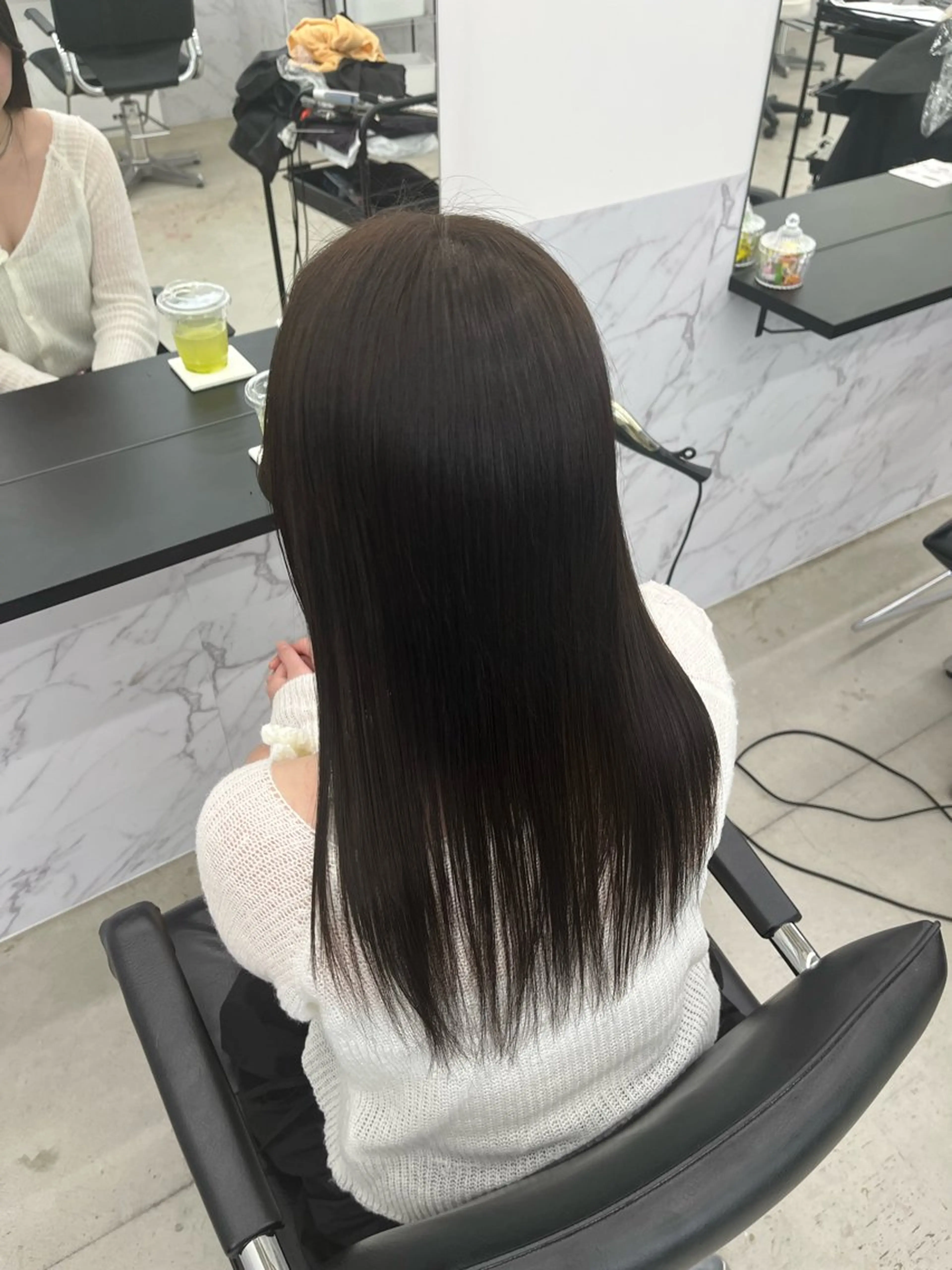 カラー 透明感カラー 田中 莉香のヘアスタイル