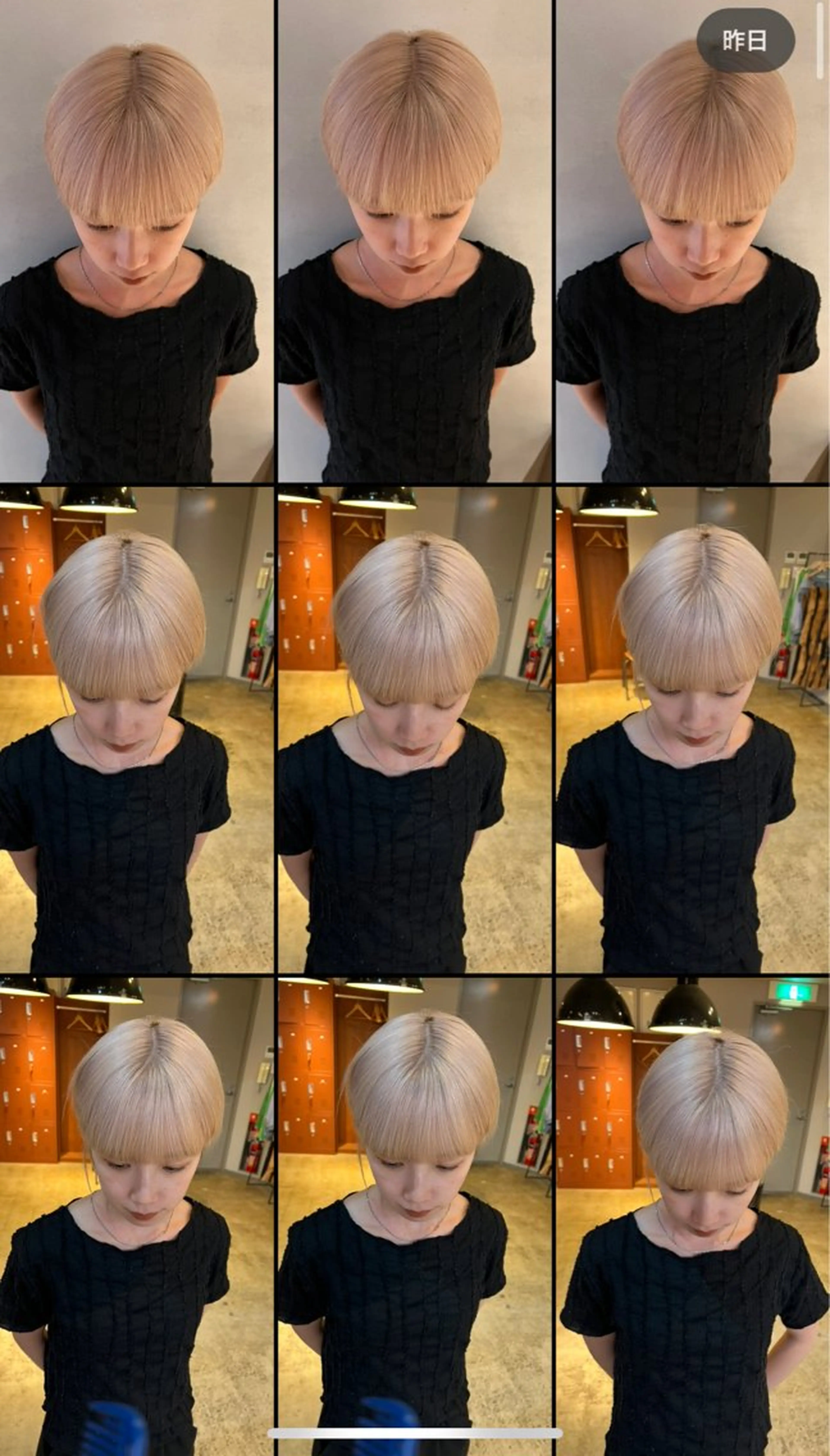 ショート カット ヘアカラー ミルクティーベージュ outaのヘアスタイル