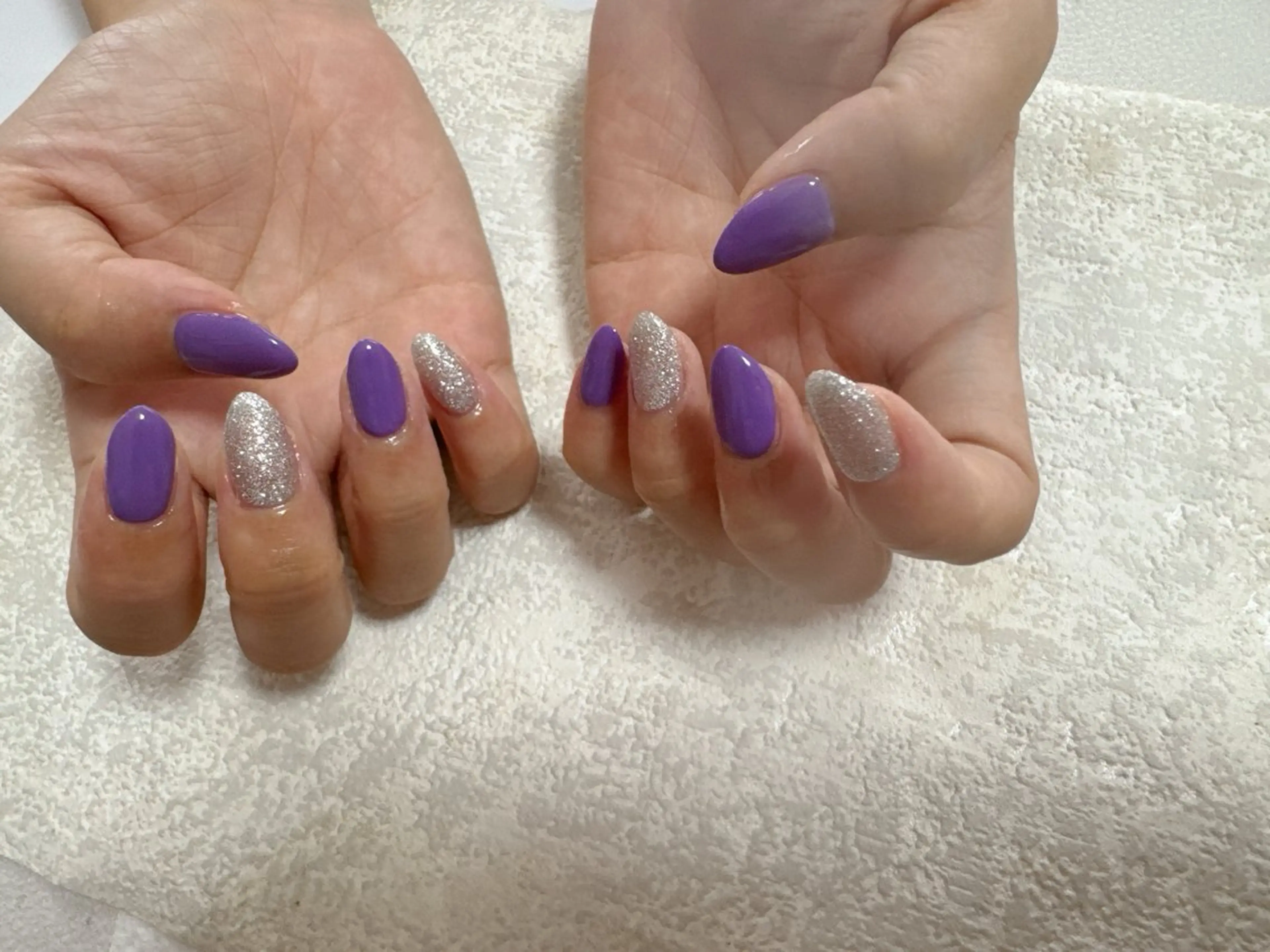 ネイル ジェルネイル ラメ(グリッター) メンズネイル ワンカラーネイル パラジェル kiki nail たまプラーザのネイルデザイン