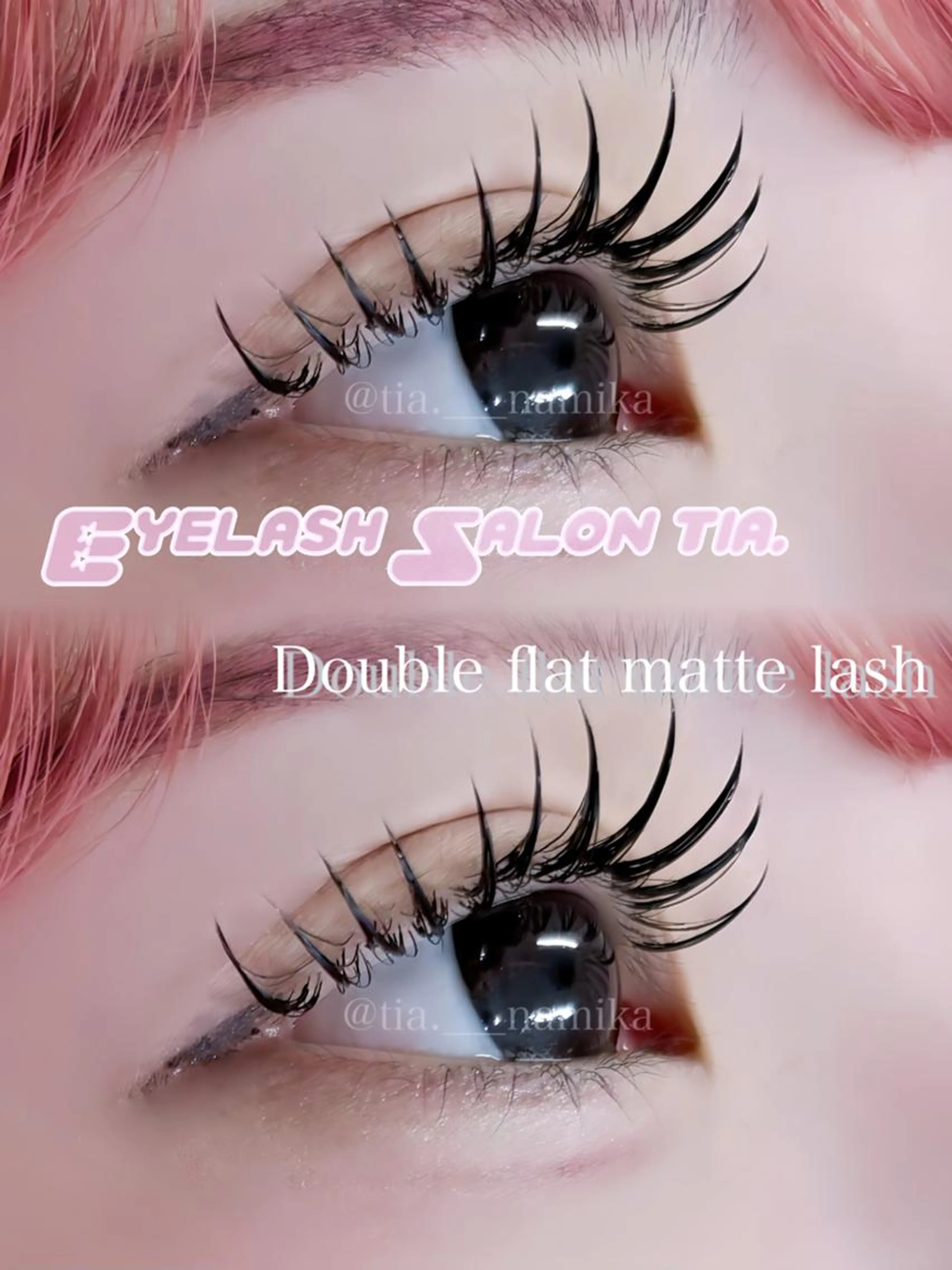 🕊️マツエクモデル4月27.28日🕊️【ダブルフラットマットラッシュ120本(両目60ピース)】120分の写真