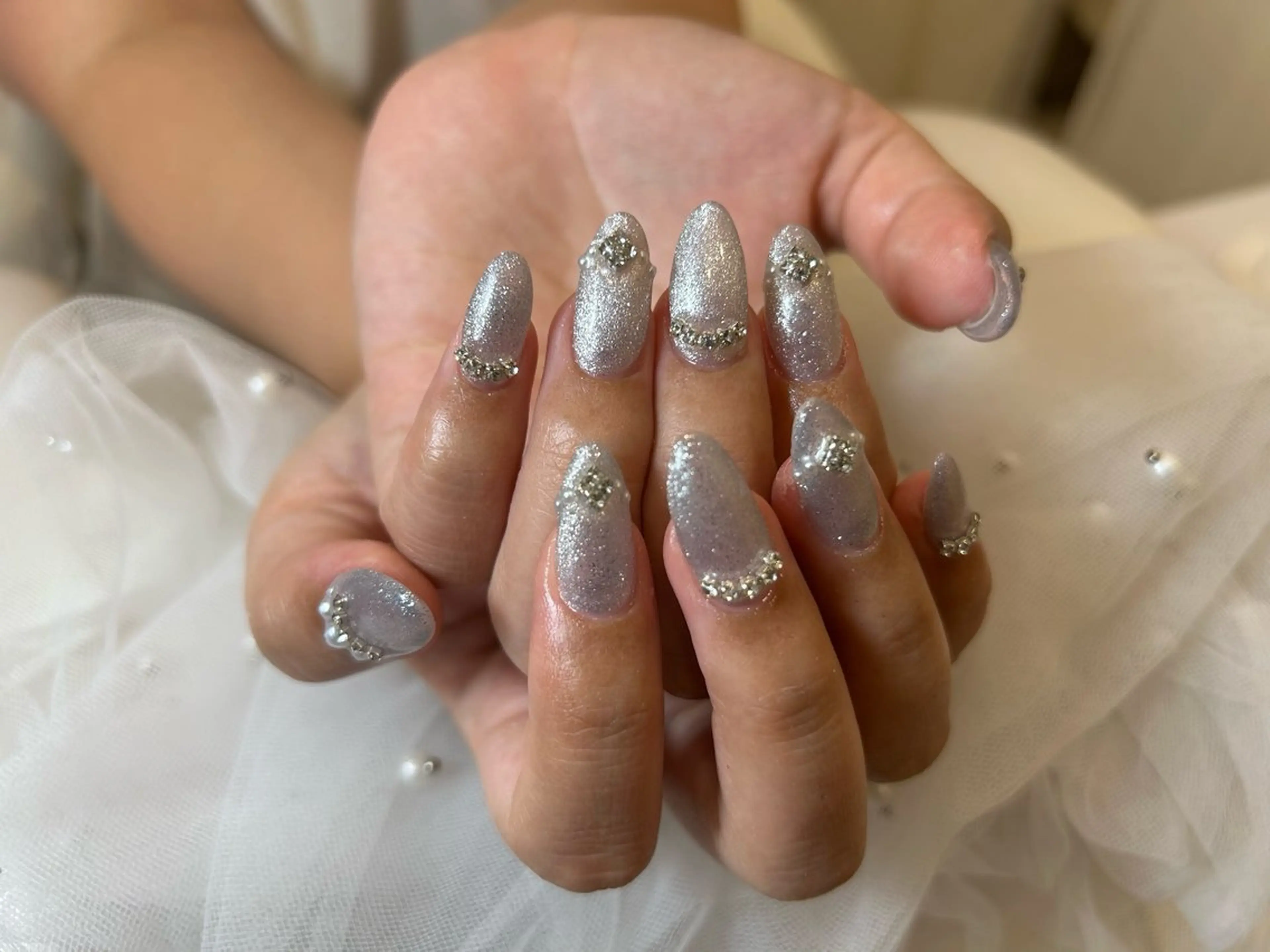 ネイル フレンチネイル 韓国ネイル マグネットネイル ニュアンスネイル オフィスネイル チョウ Rachaelのネイルデザイン