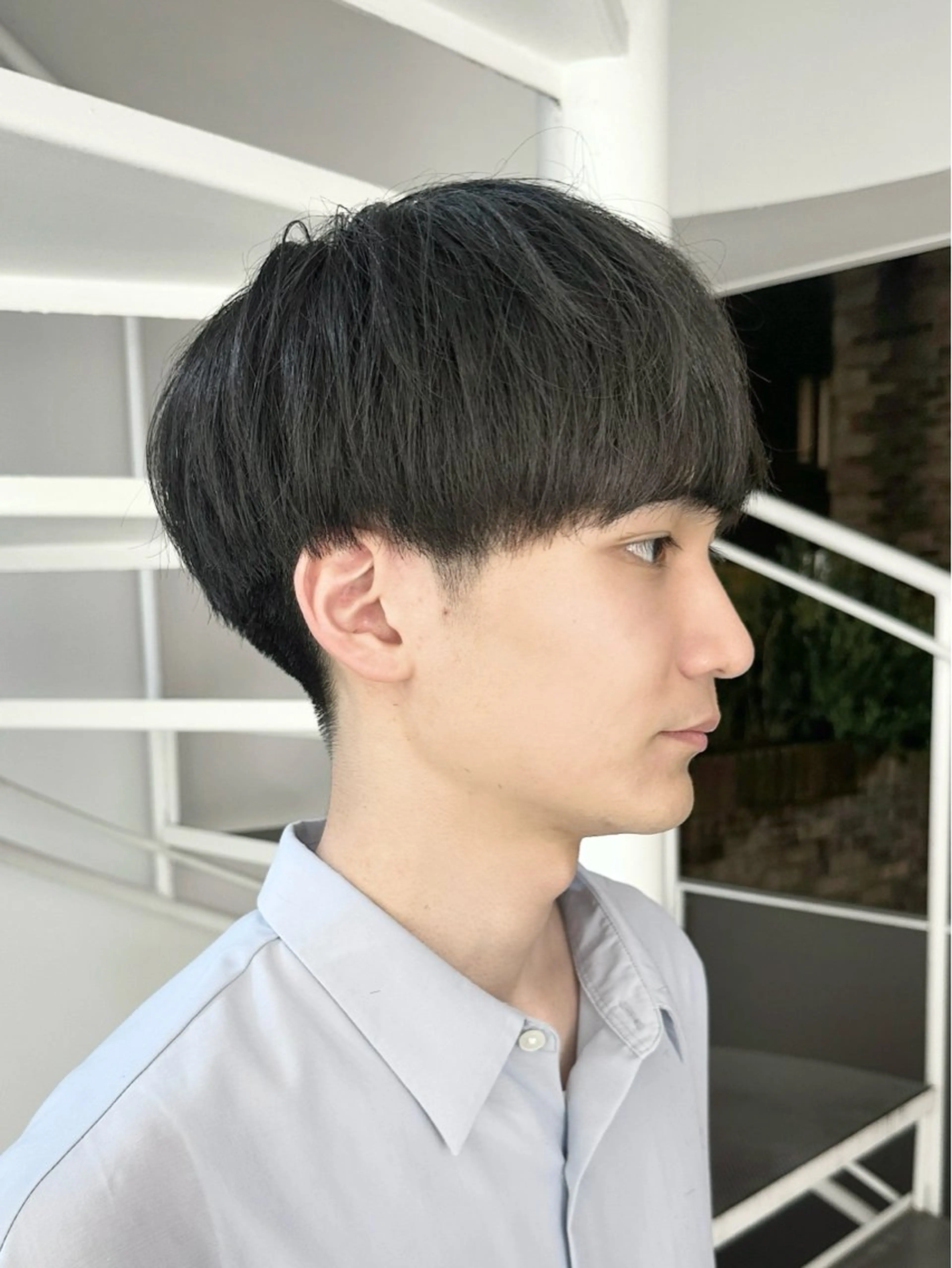 メンズ カット トリートメント ヘッドスパ ヘアセット 短めショートカット カットモデルのヘアスタイル