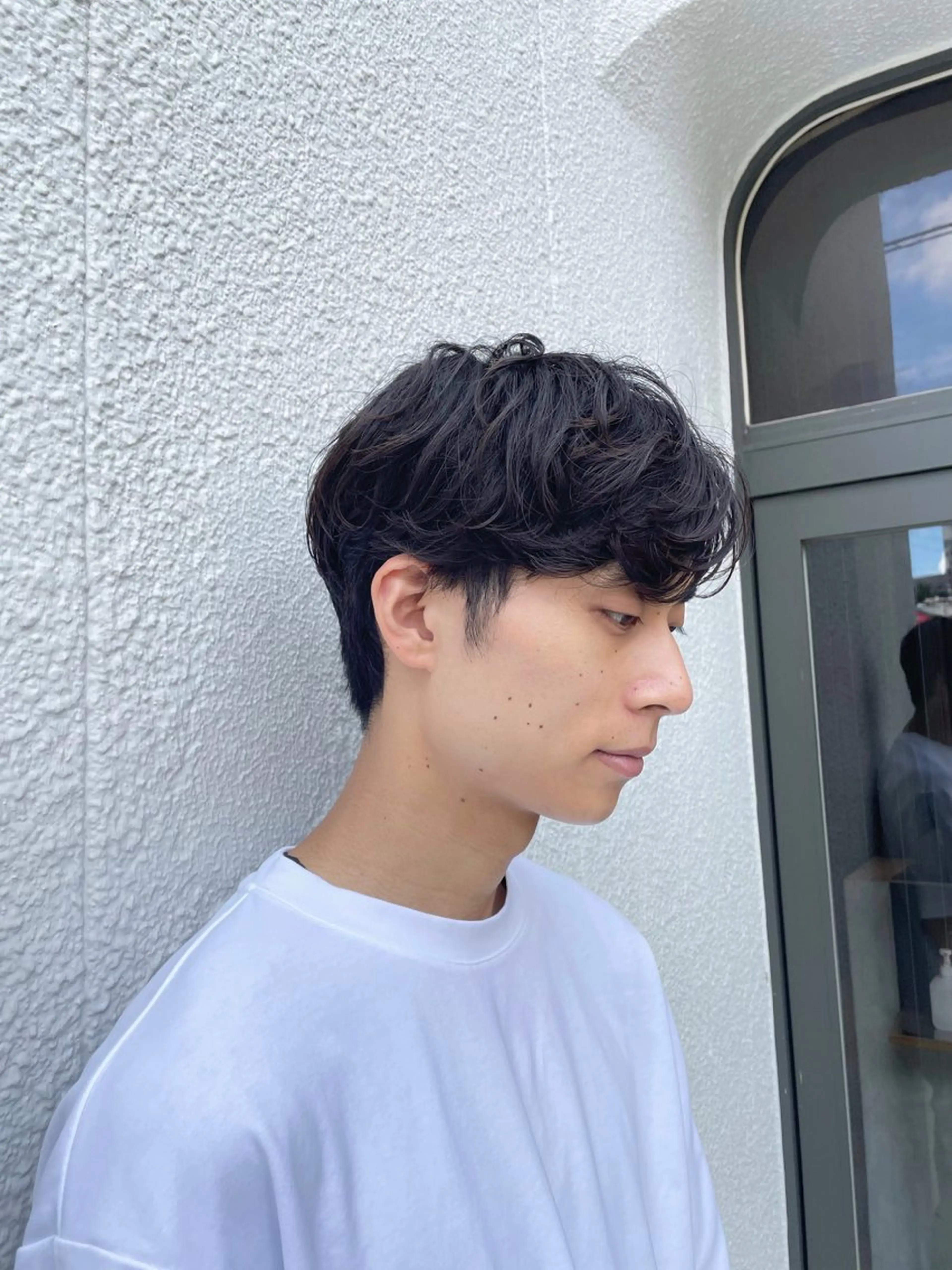 ロング メンズ マッシュ メンズパーマ 刈り上げ カット パーマ 野間 祐哉のヘアスタイル