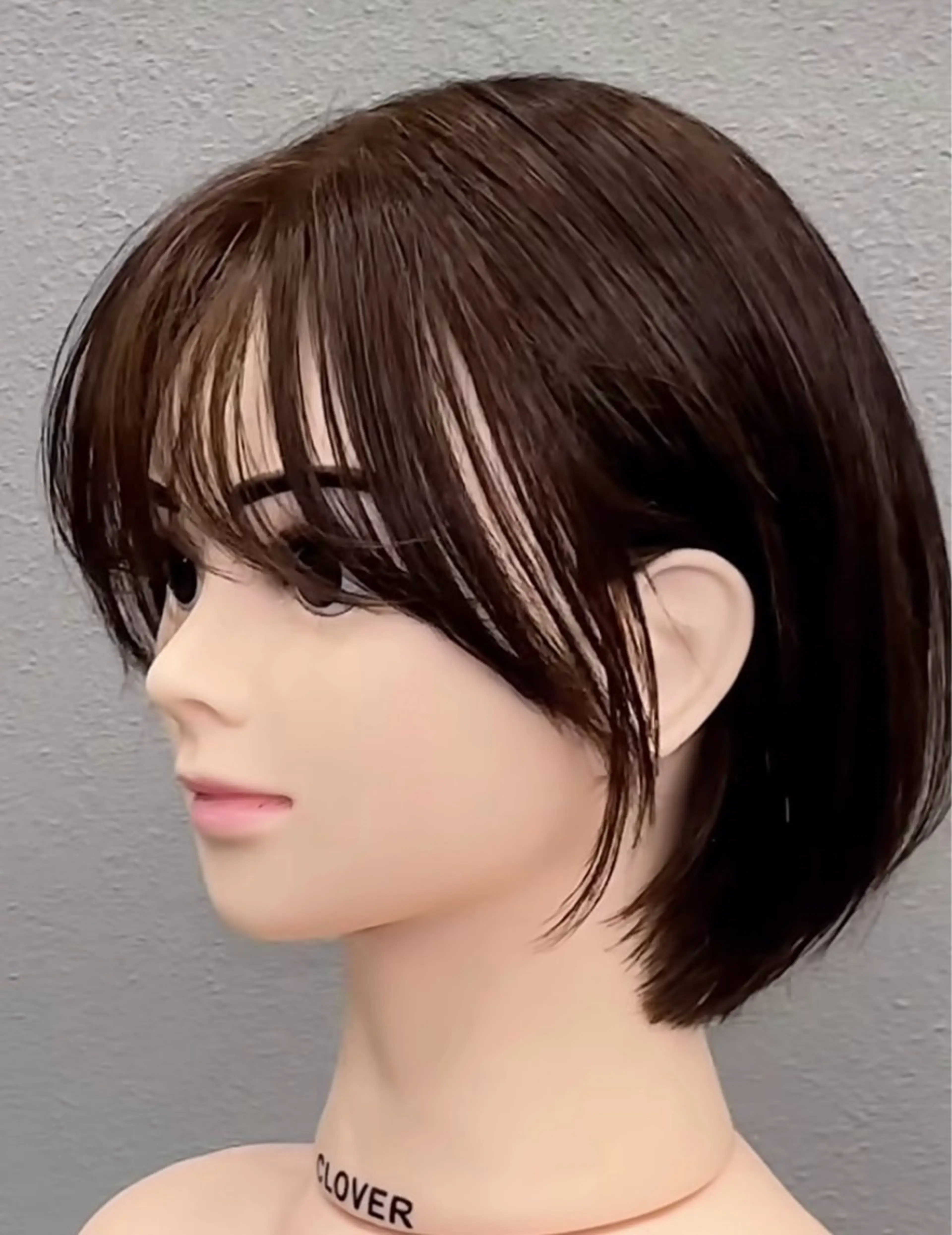 ショート ボブレイヤー ボブ タンバルモリ 韓国風ヘア レイヤーカット 韓国ナチュラル・ ベージュ/落合夏希のヘアスタイル