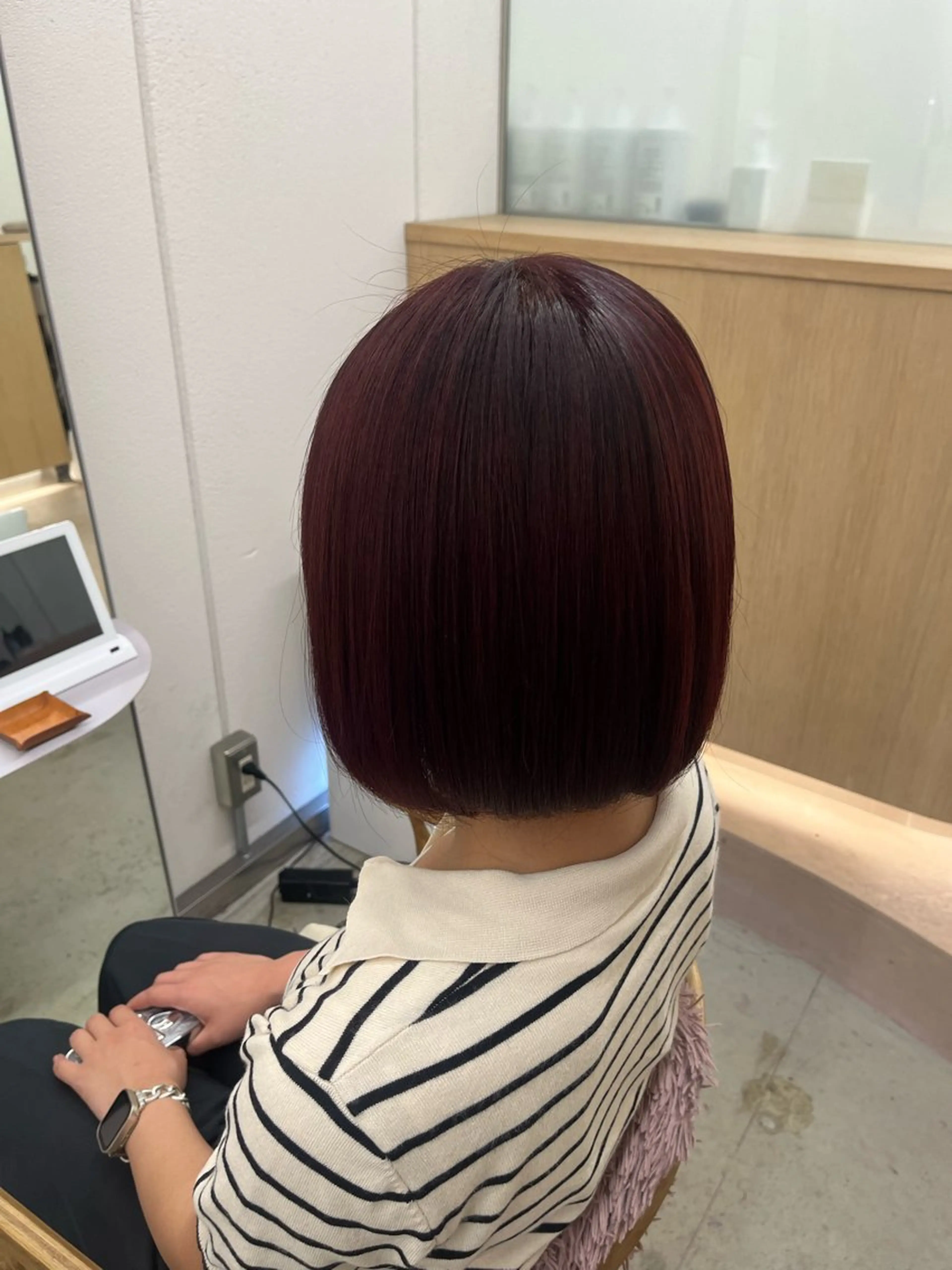 カラー ヘアカラー トリートメント 🌼花屋併設🌼 木下奈々望のヘアスタイル