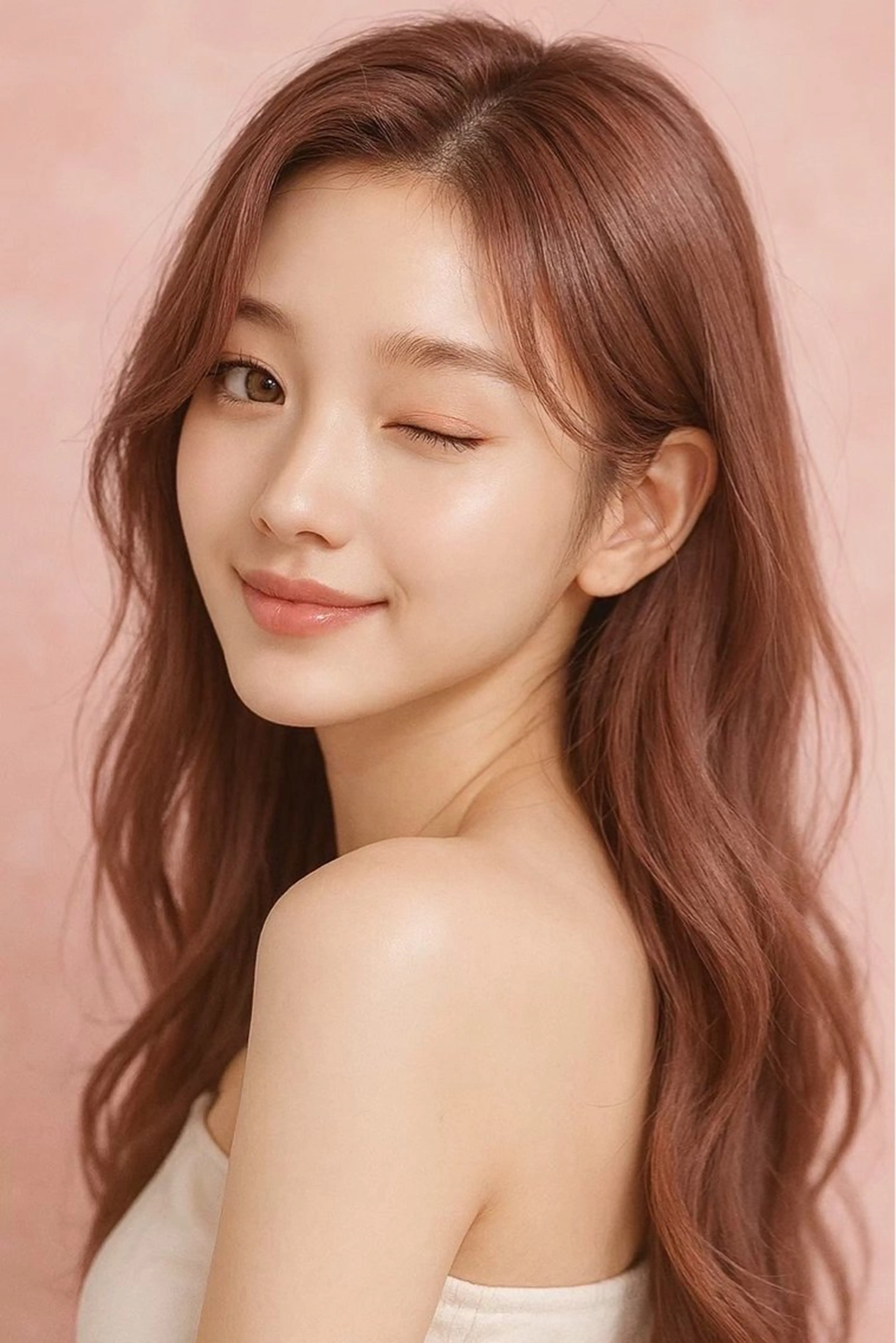 ロング カラー ヘアアレンジ 朝田 拓実のヘアスタイル