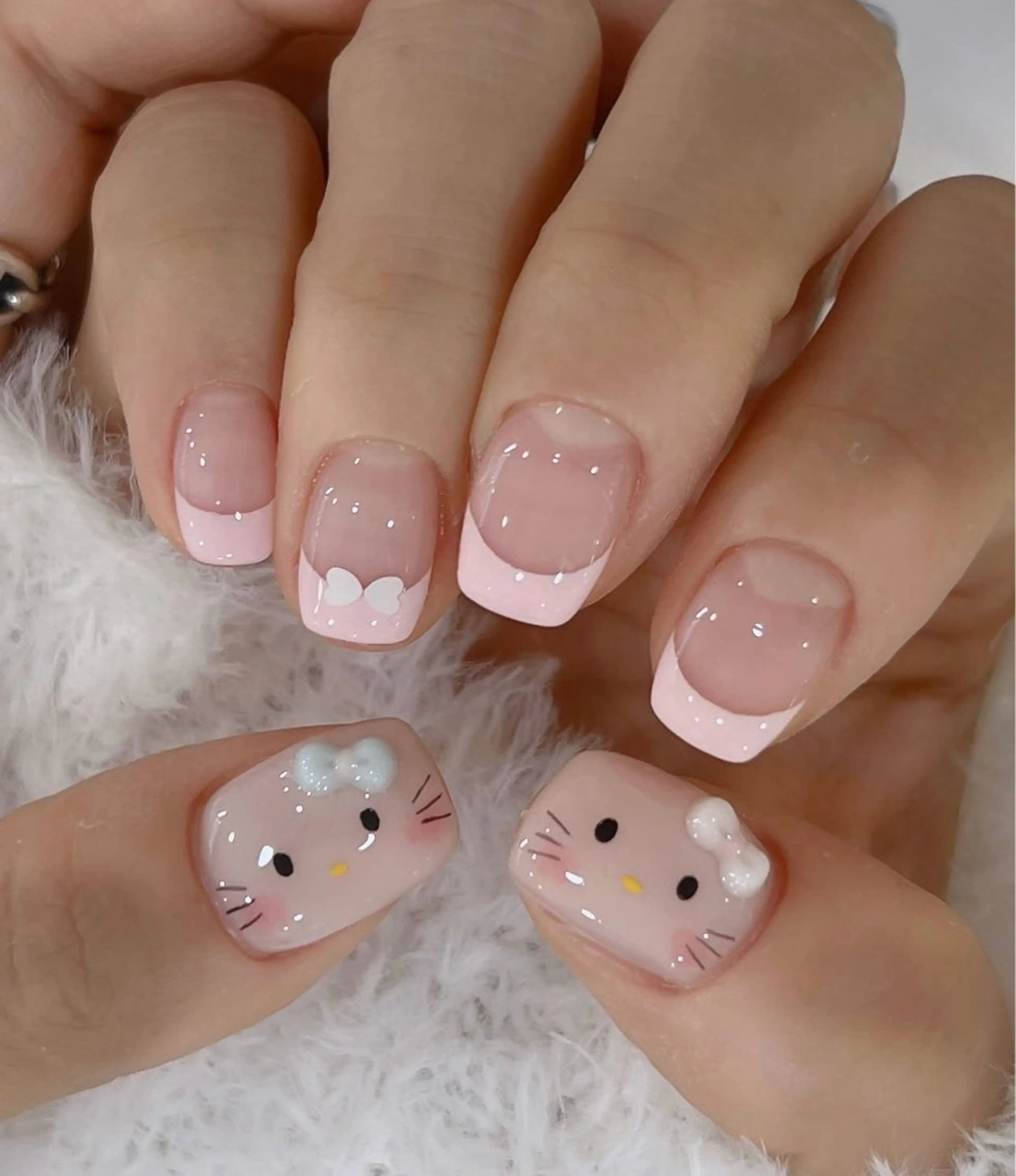 ネイル 韓国ネイル 持ち込み ニュアンスネイル ネイルチップ ハンドネイル TABI ANA.CHUOのネイルデザイン