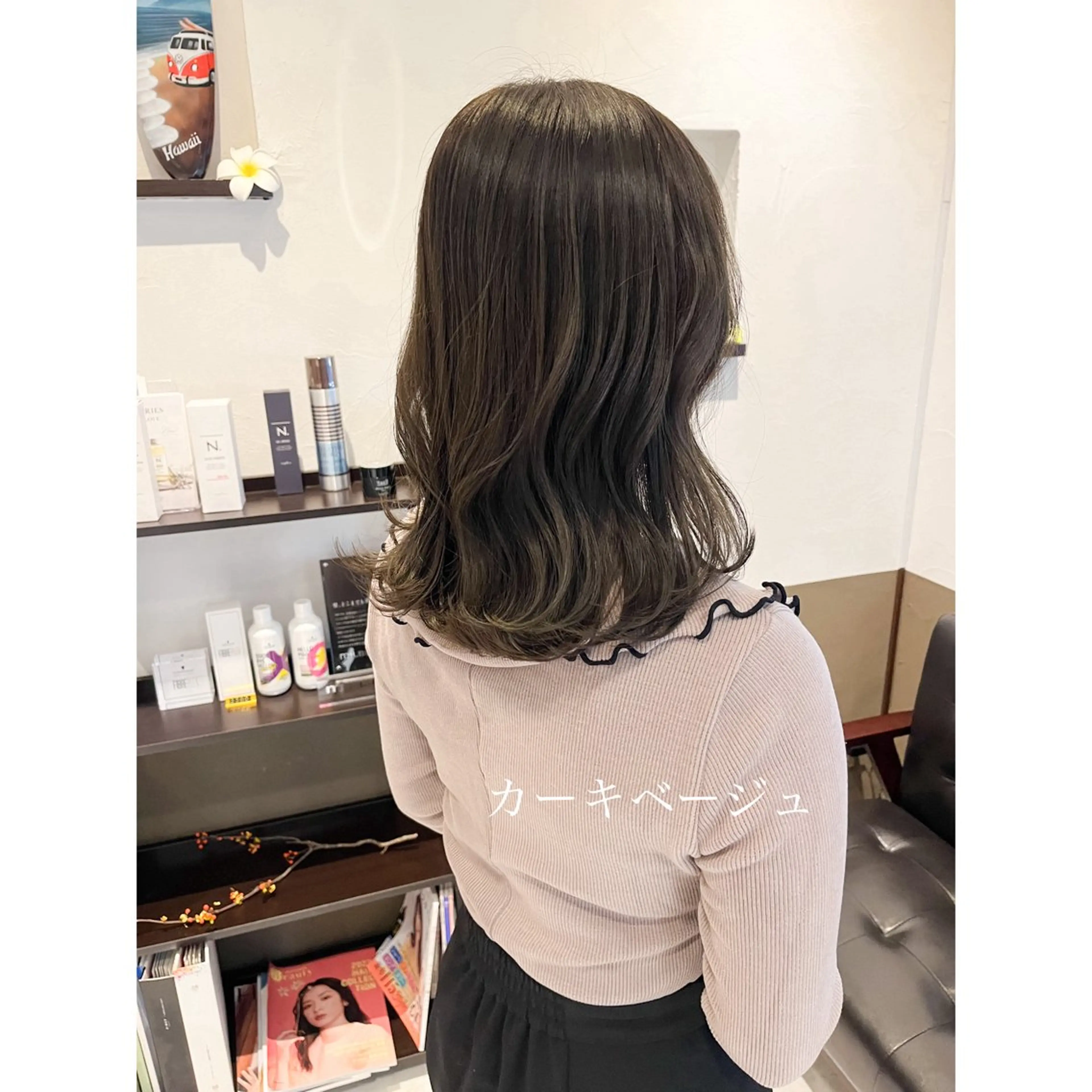 ミディアム カラー 坂井田 浩樹のヘアスタイル