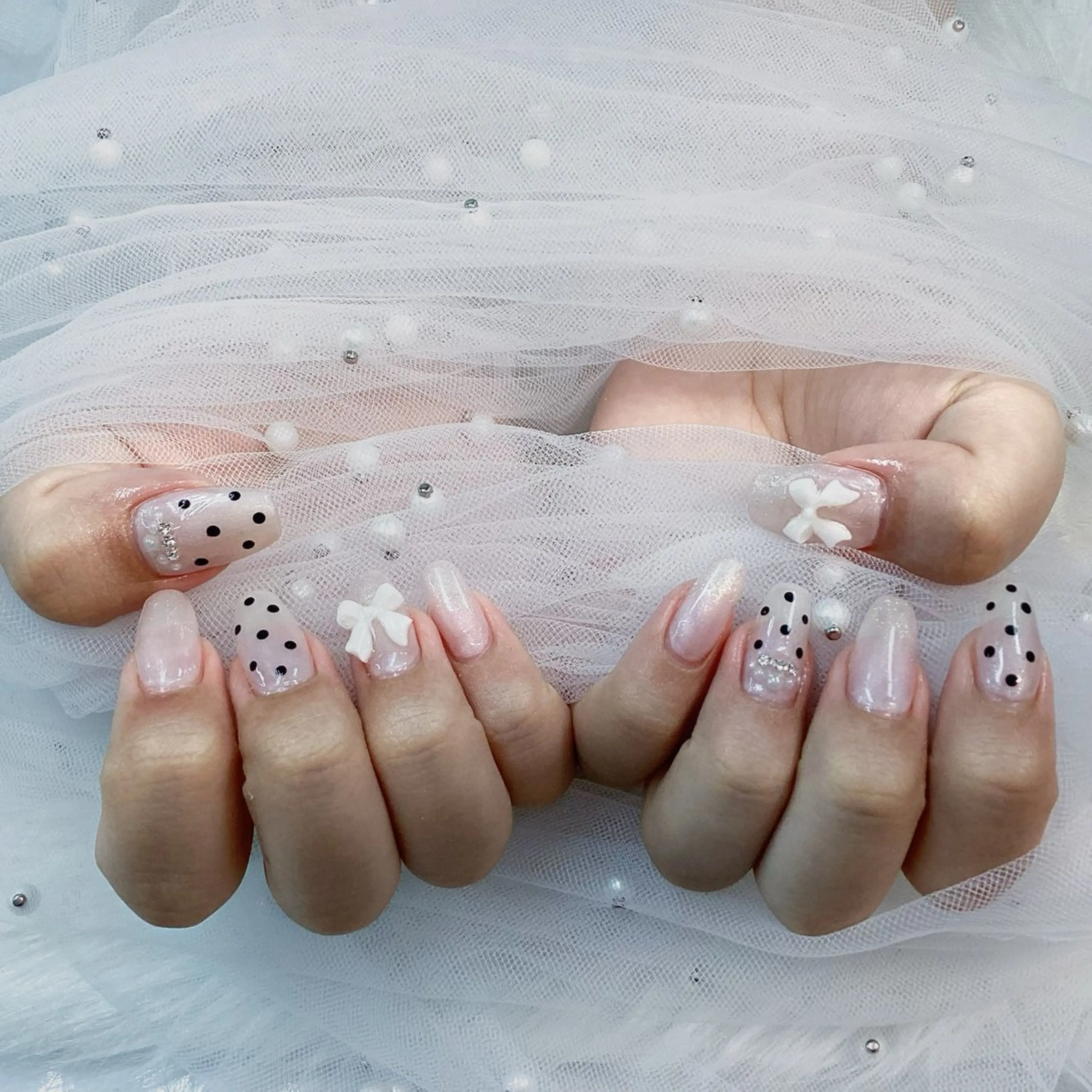 ネイル パーツ全部¥110 サロンミミのネイルデザイン