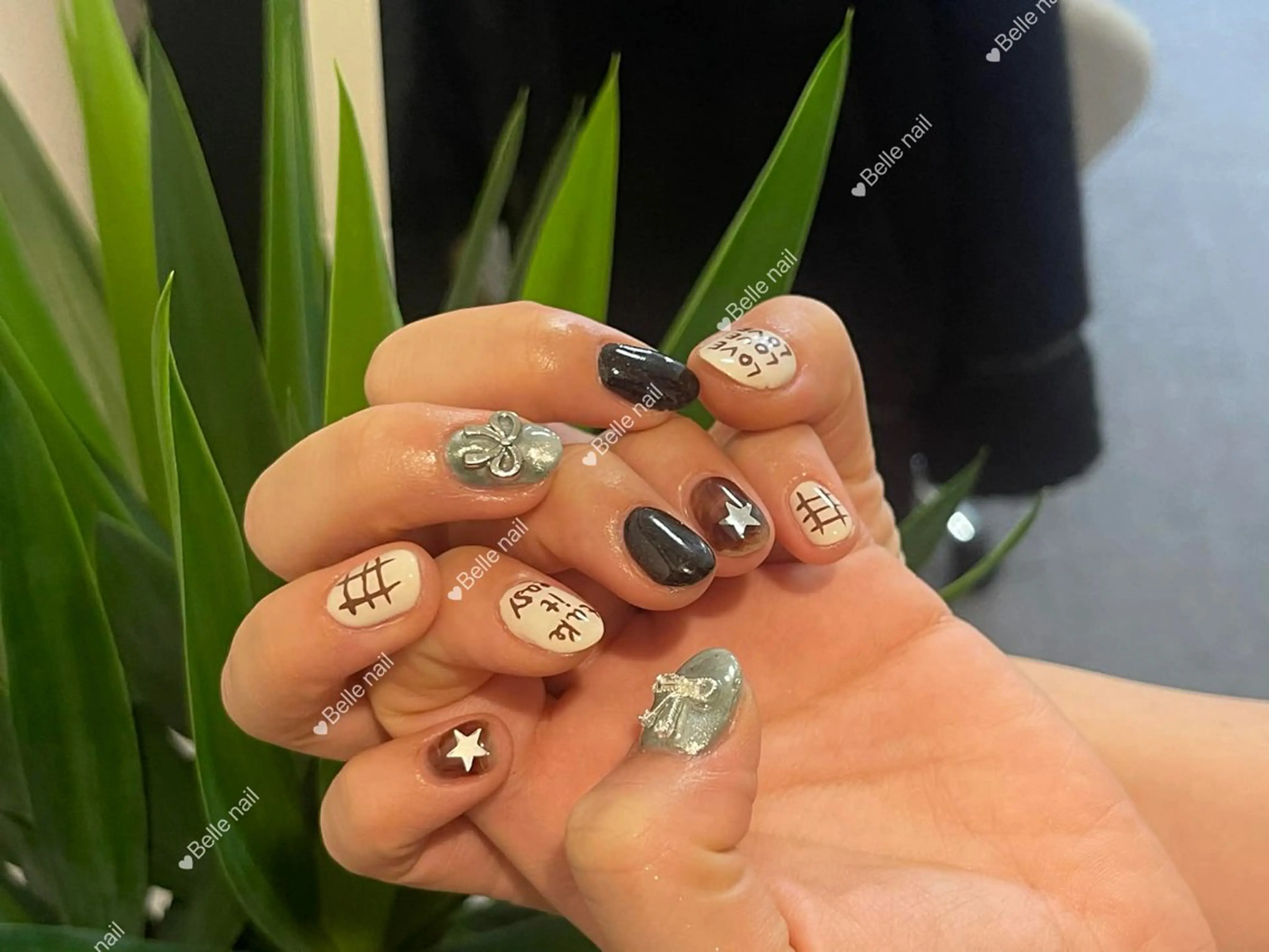 ネイル アートネイル ジェルネイル ニュアンスネイル 夏ネイル ネイルチップ アンアンBelle Nail 池袋のネイルデザイン