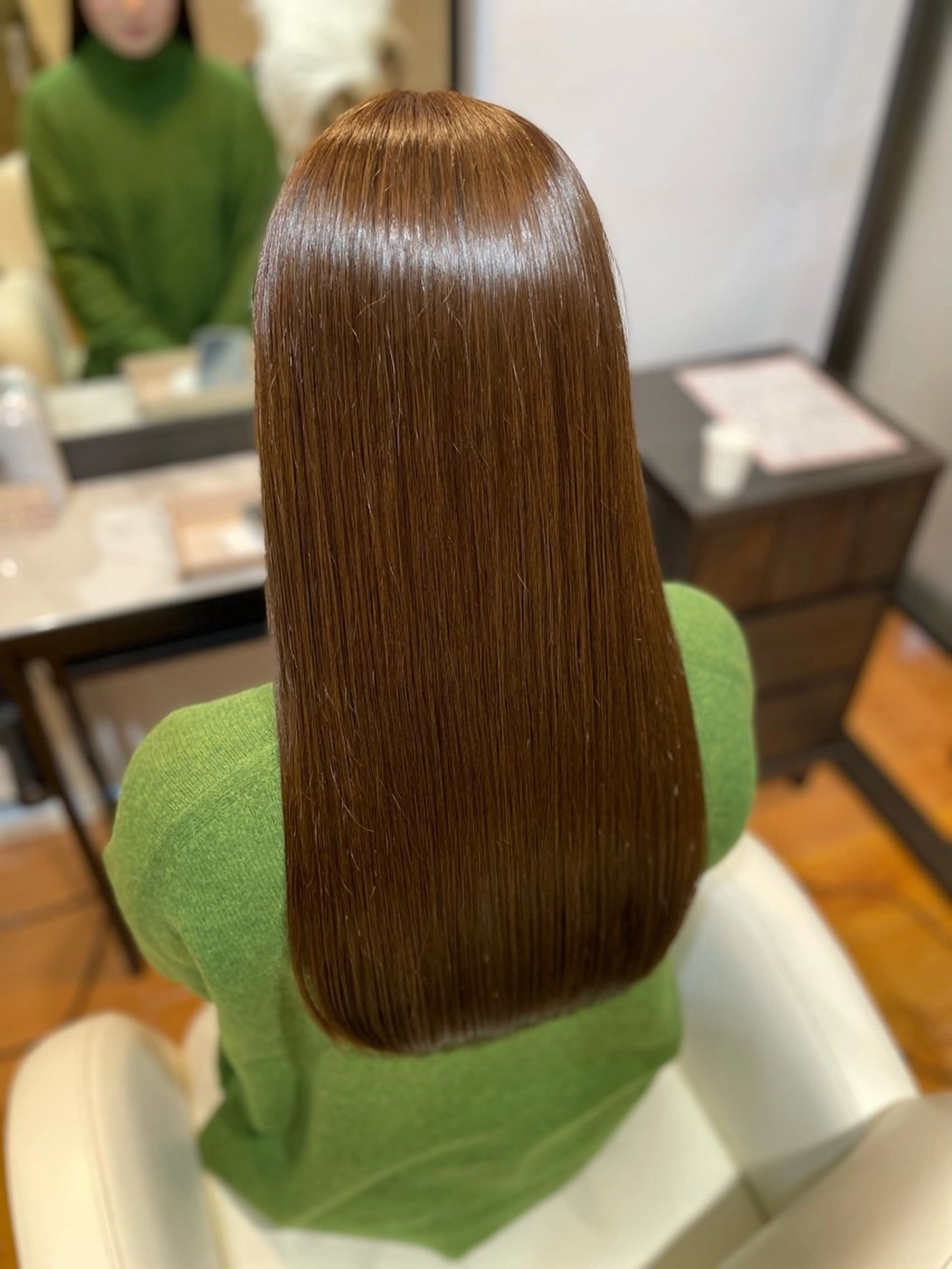 #髪質改善#レイヤーカット#フェイスレイヤー【低ダメージ艶髪カラー】カット+メテオカラーの写真