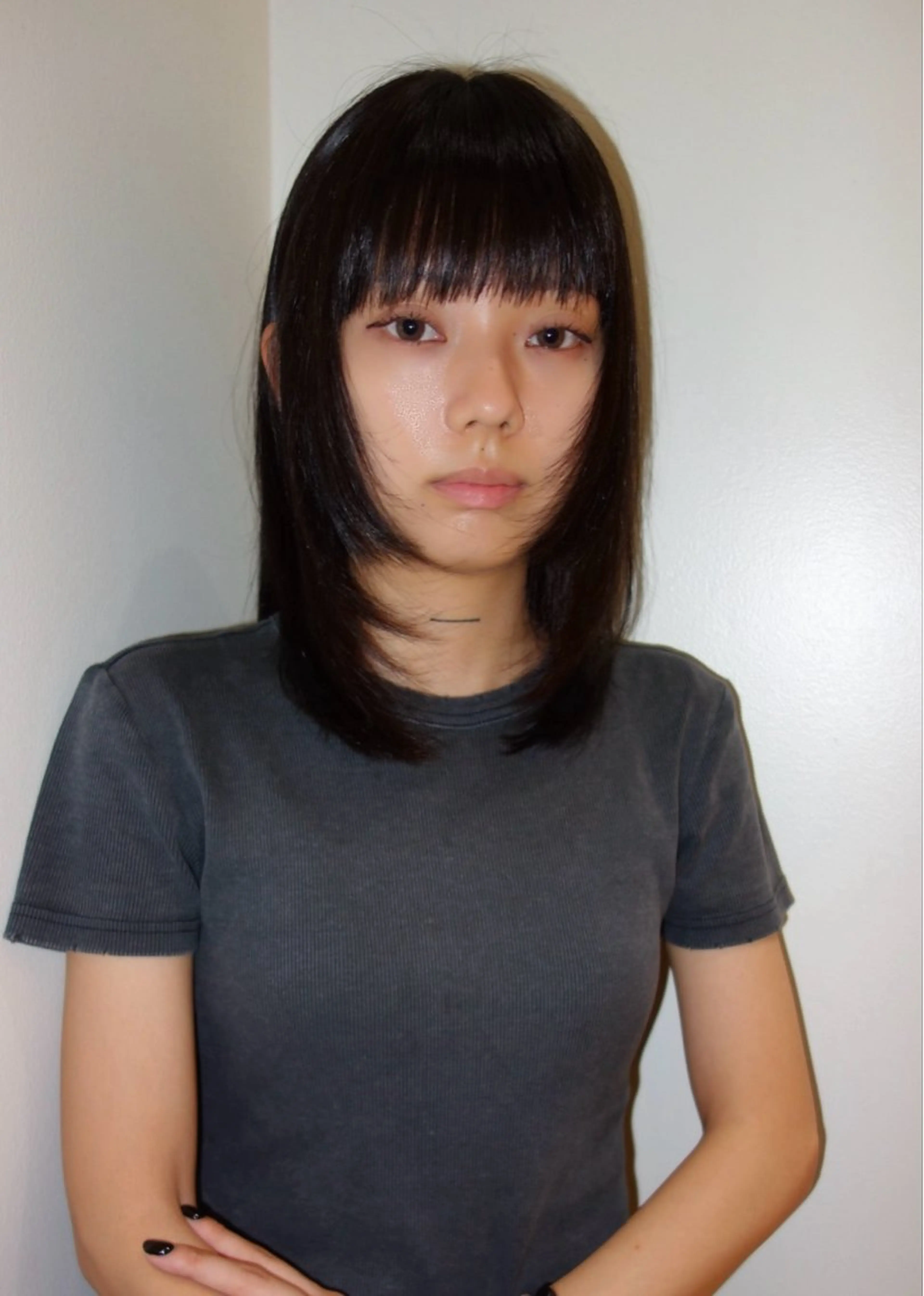 ミディアム カラー HEIMER ミカド　サトル△のヘアスタイル