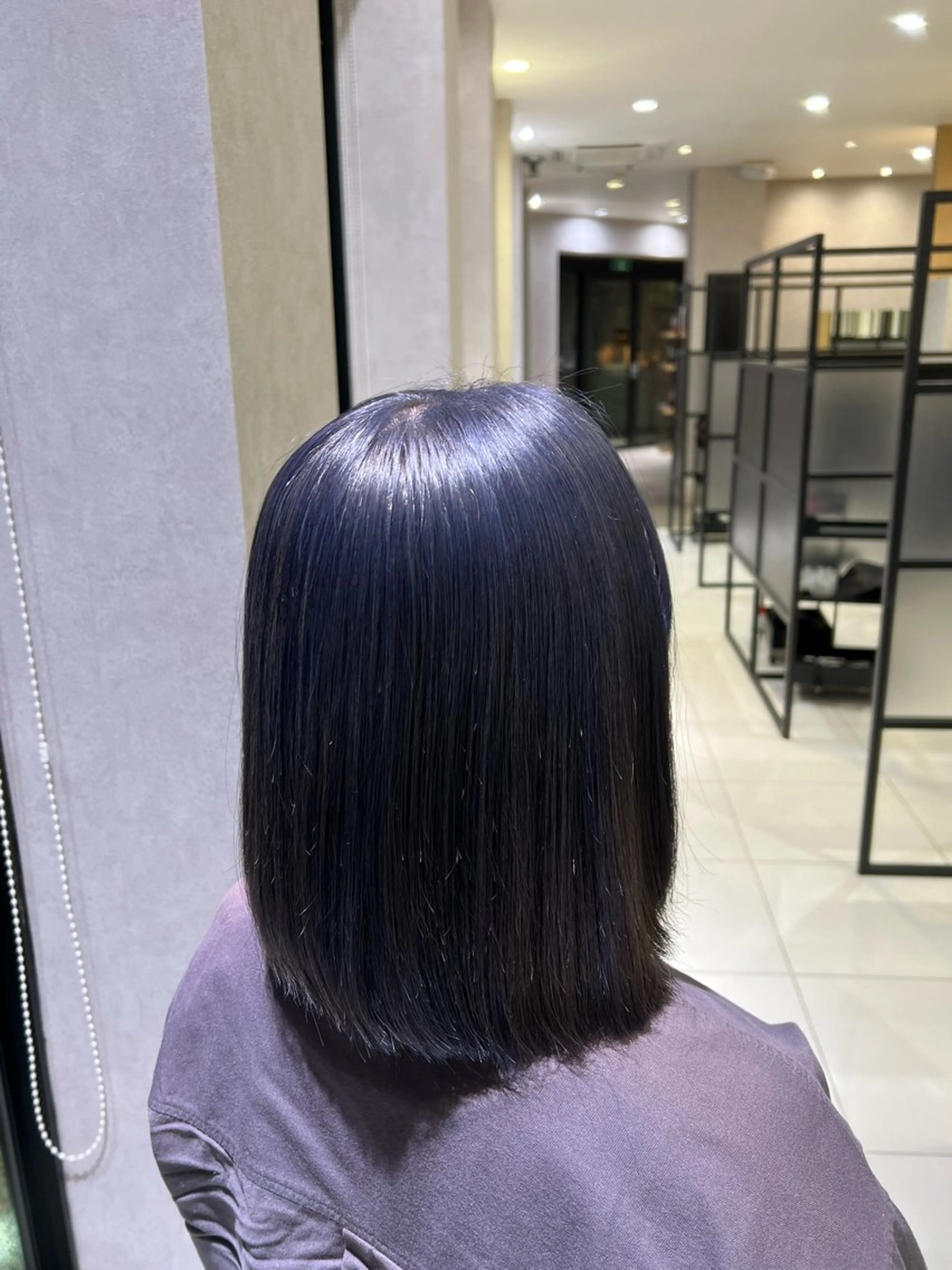 ミディアム カラー ブルーカラー ブルーラベンダー ラベンダーカラー ヘアカラー トリートメント 大澤 勝悟のヘアスタイル