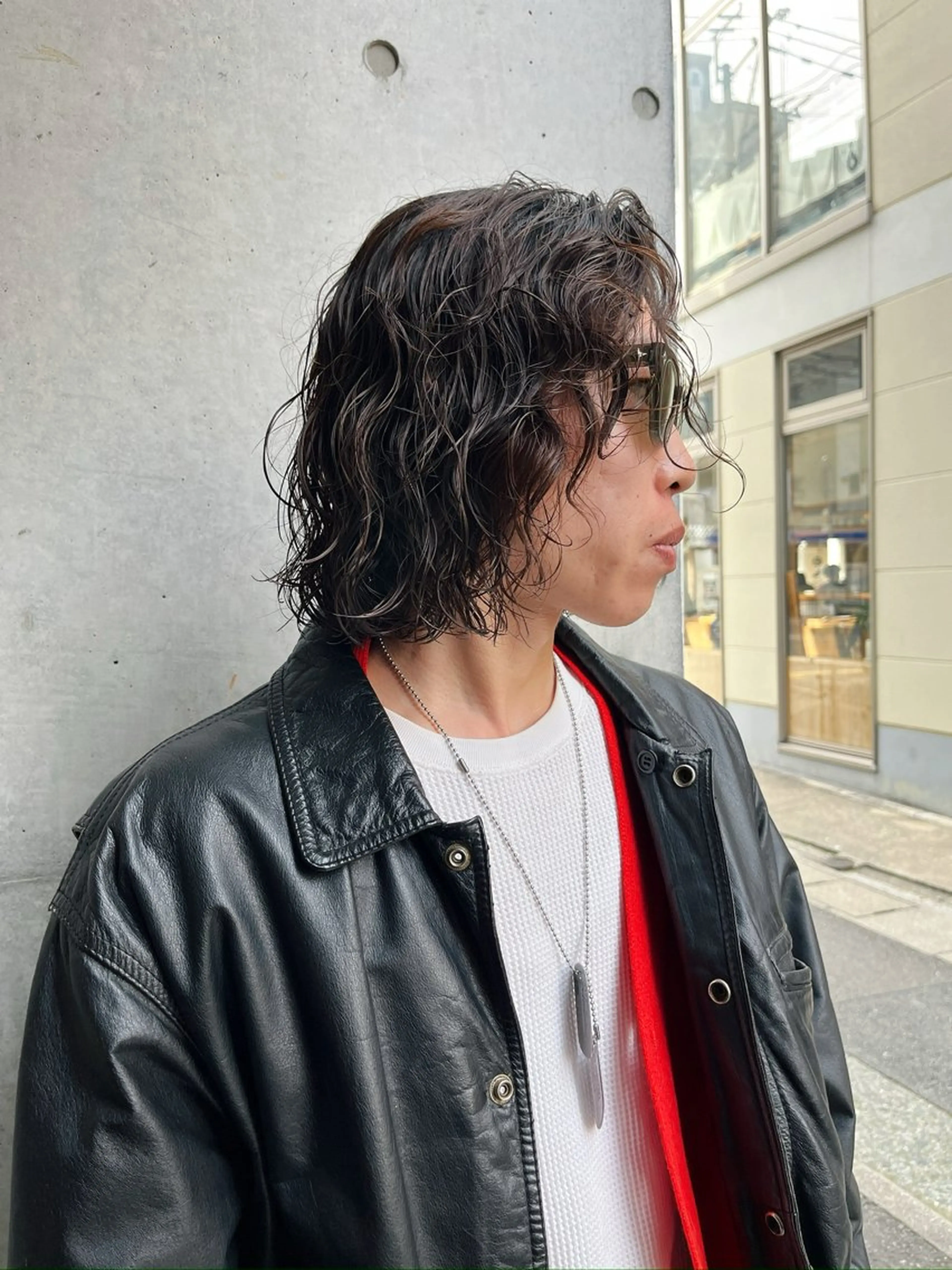 ミディアム パーマ メンズ ボブとパーマの達人 /美容室難民の方是非のヘアスタイル