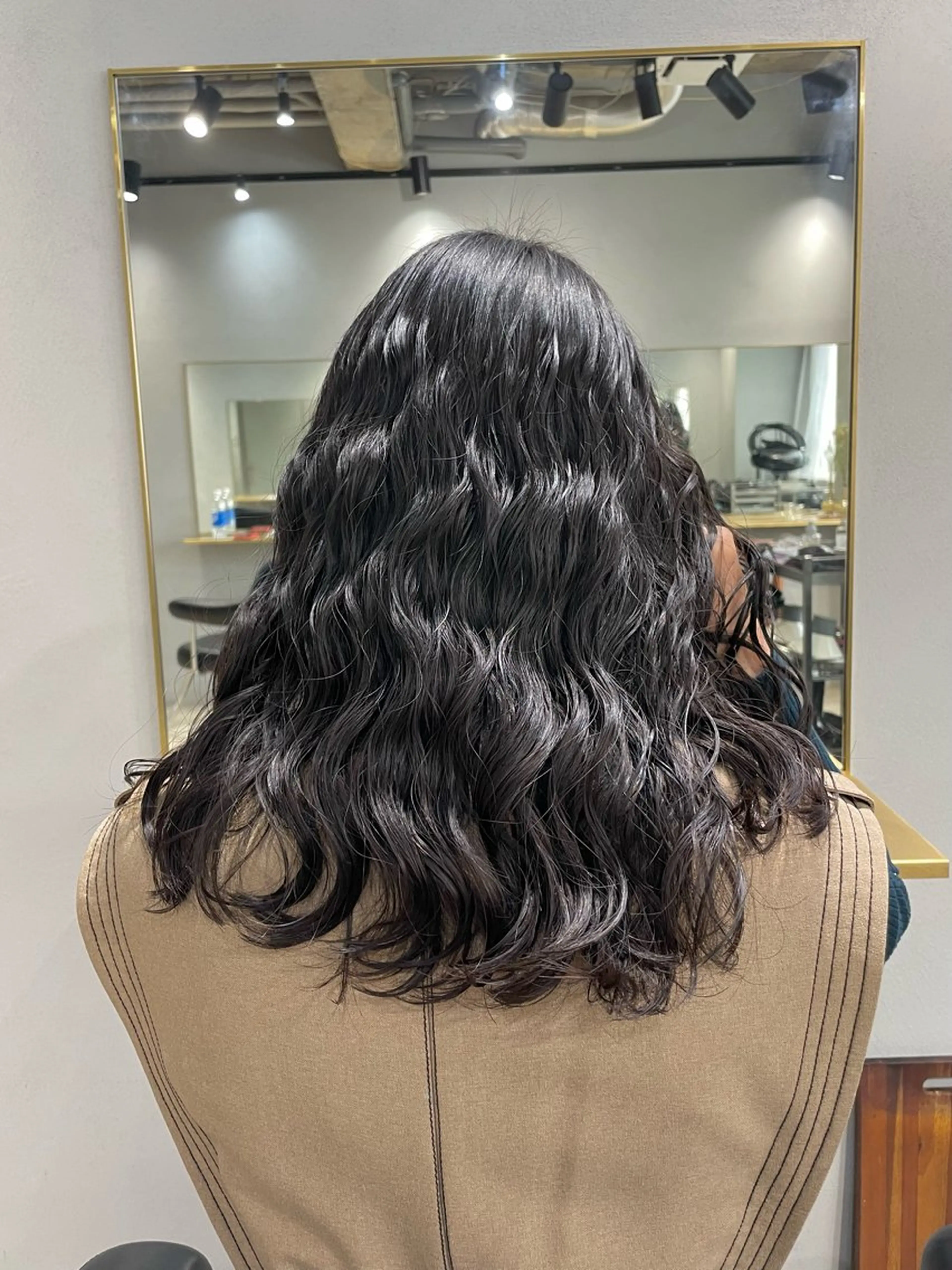 セミロング パーマ セミロングパーマ トリートメント デジタルパーマ カット パーマ トリートメント 【表参道】Ruri デジタルパーマのヘアスタイル