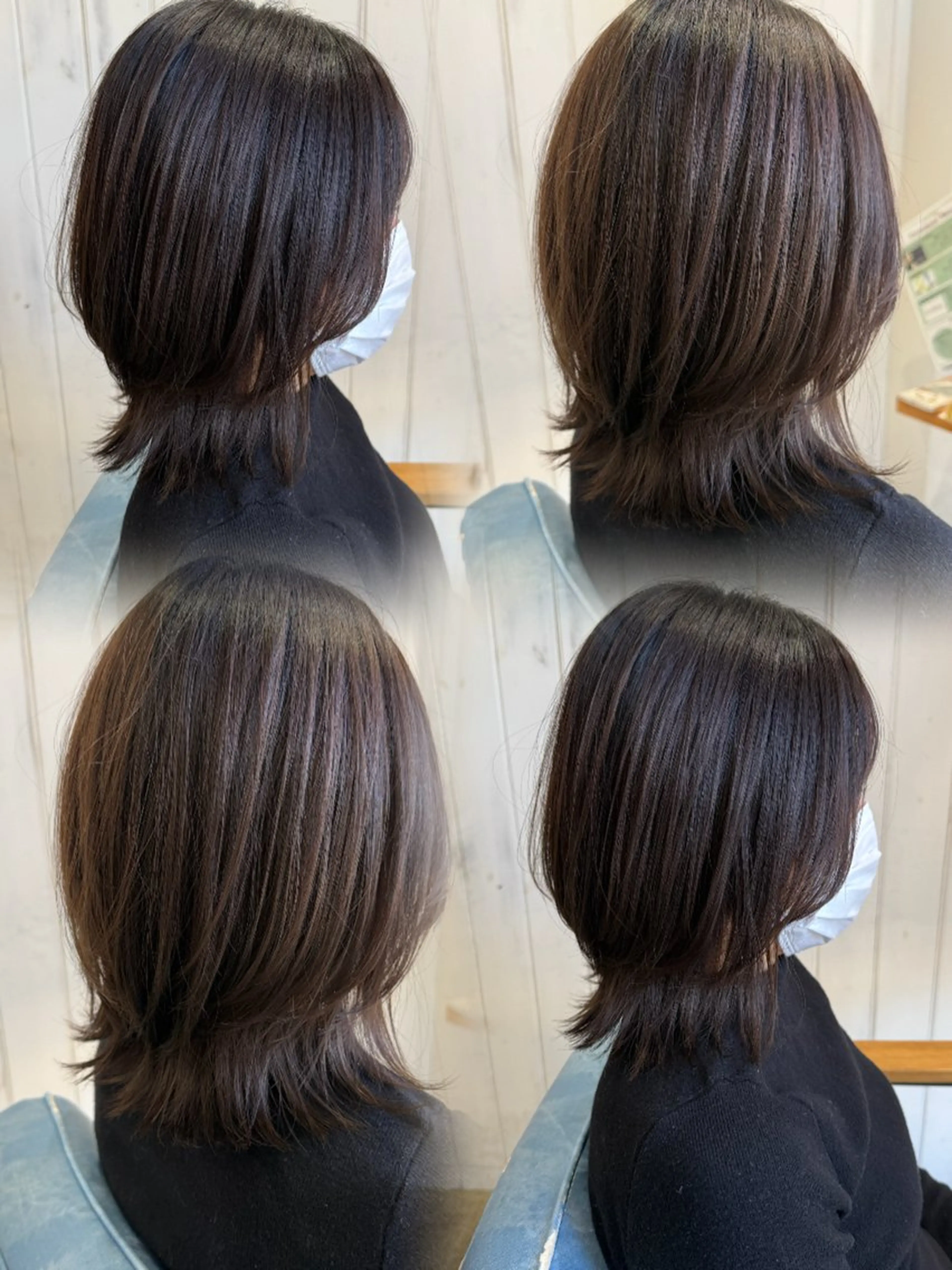 ミディアム カラー アッシュ くびれヘア くびれレイヤー レイヤーカット カット ヘアカラー トリートメント カウンセリング重視 🥥國谷俊介🥥のヘアスタイル
