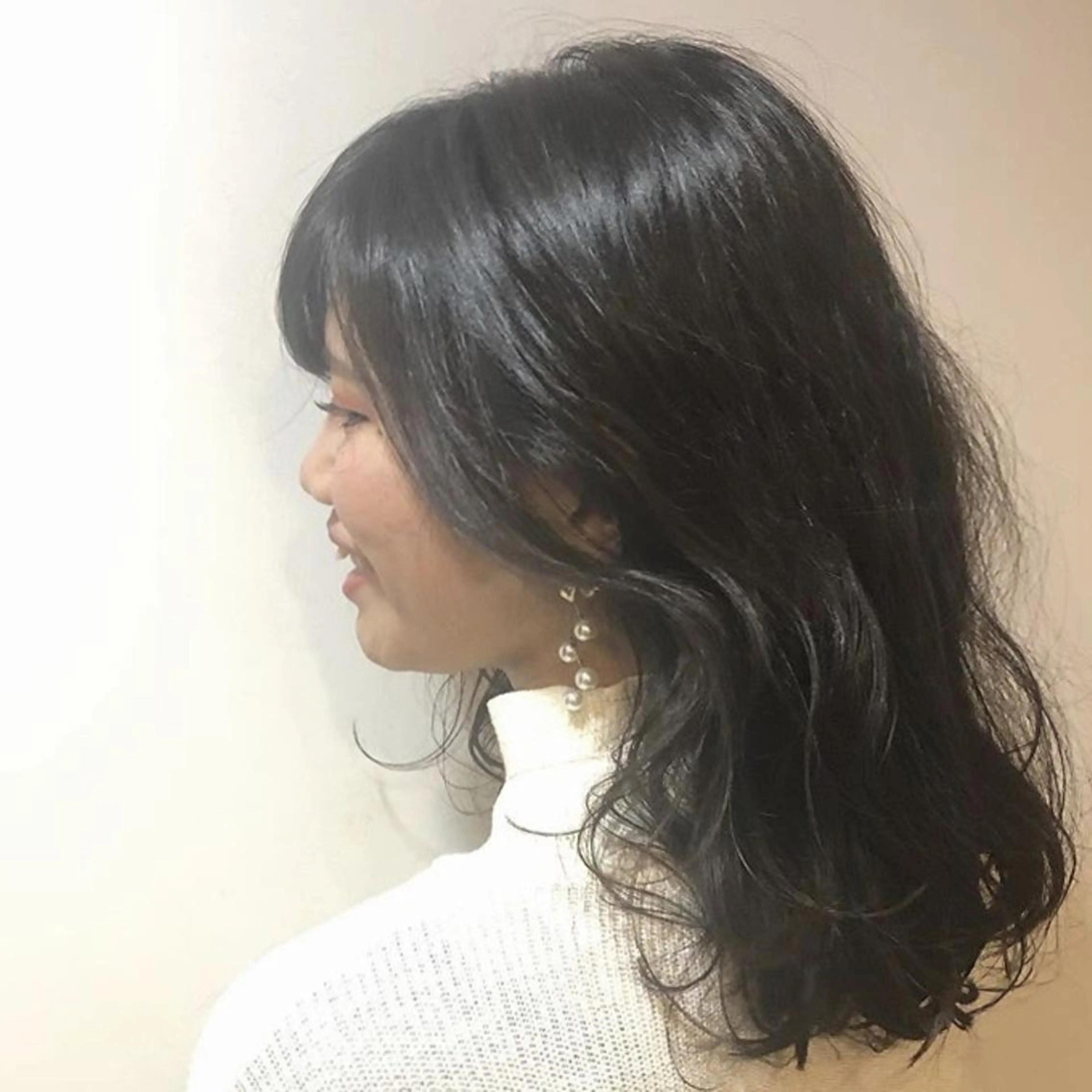 パーマ ミディアム ヘアアレンジ ミディアムパーマ 髪質改善サロン🍃 AIRI のヘアスタイル
