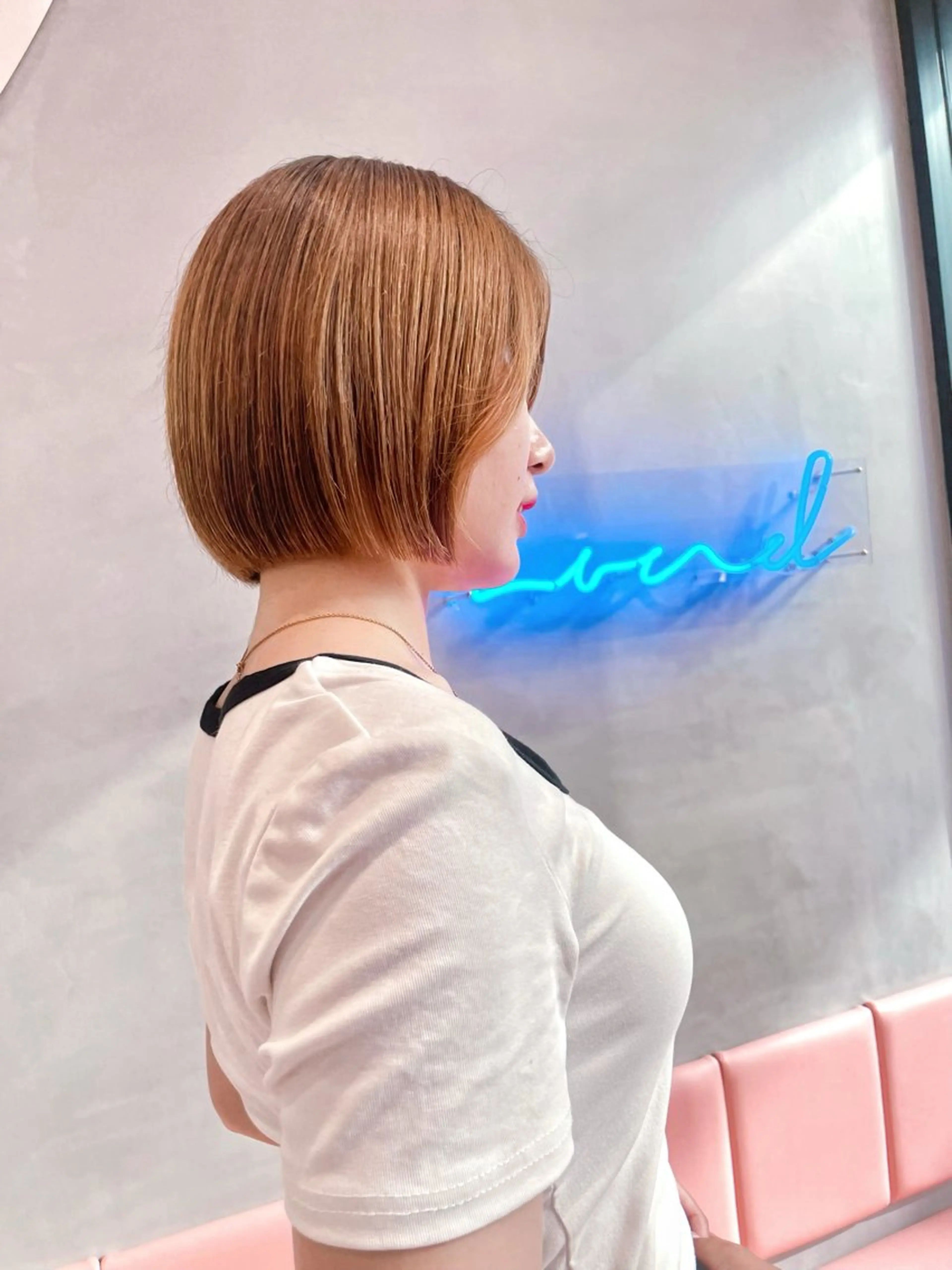 ショート Misaki /ボブ/縮毛矯正のヘアスタイル