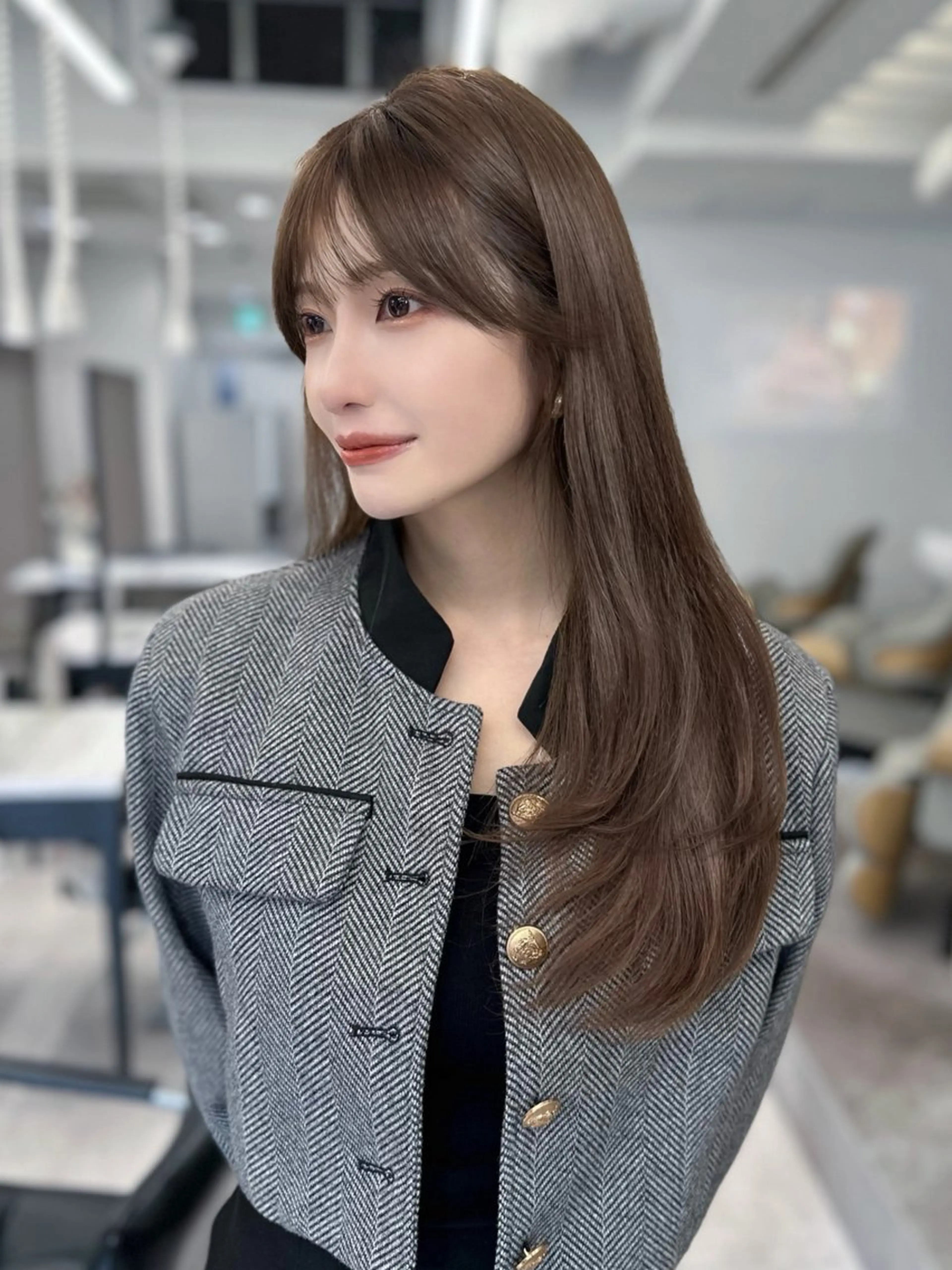 ロング 韓国ヘア🇰🇷／ 艶カラー鈴木萌愛🩶のヘアスタイル