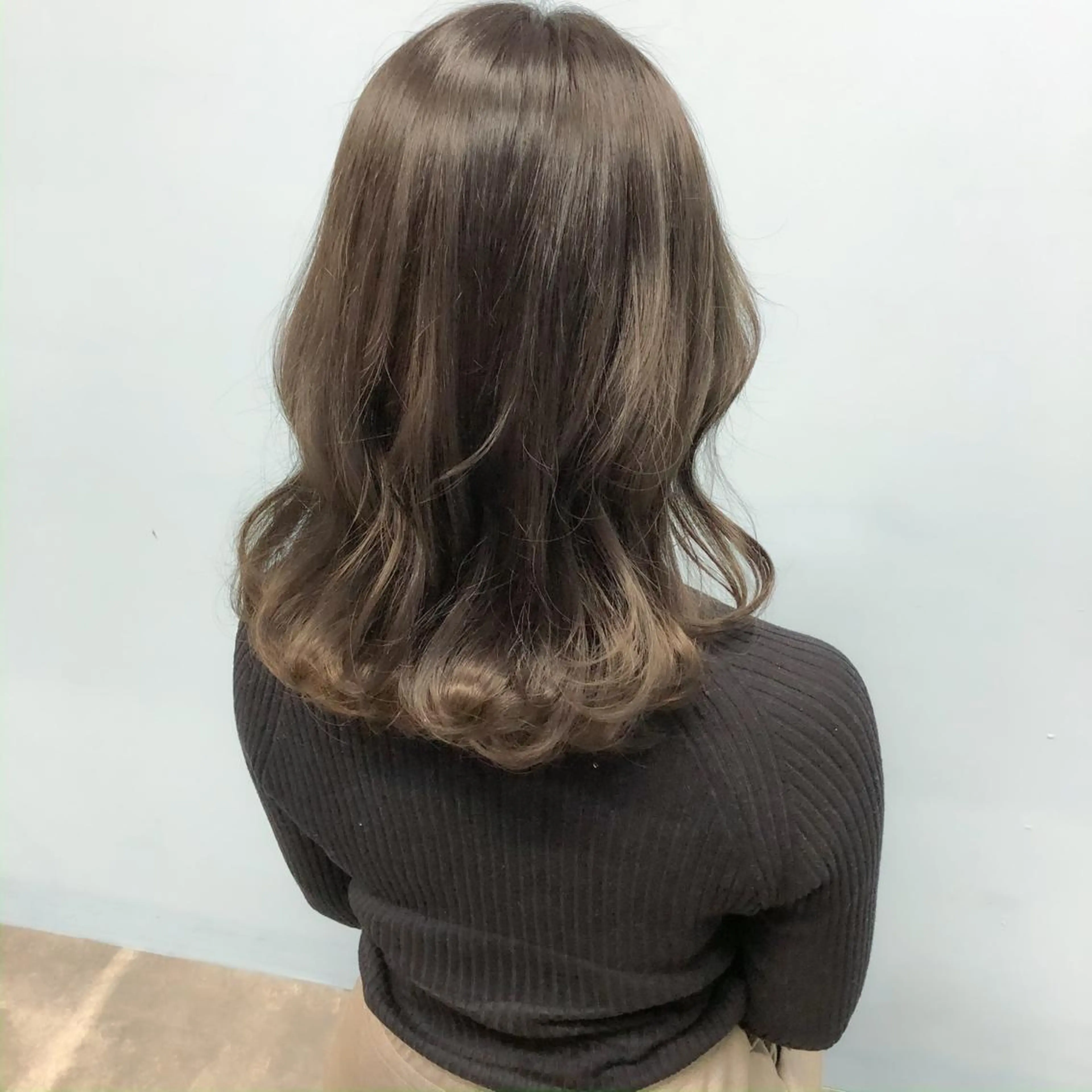 セミロング カラー くびれヘア 韓国風ヘア 💗💗韓国レイヤー yu-ki💗💗のヘアスタイル