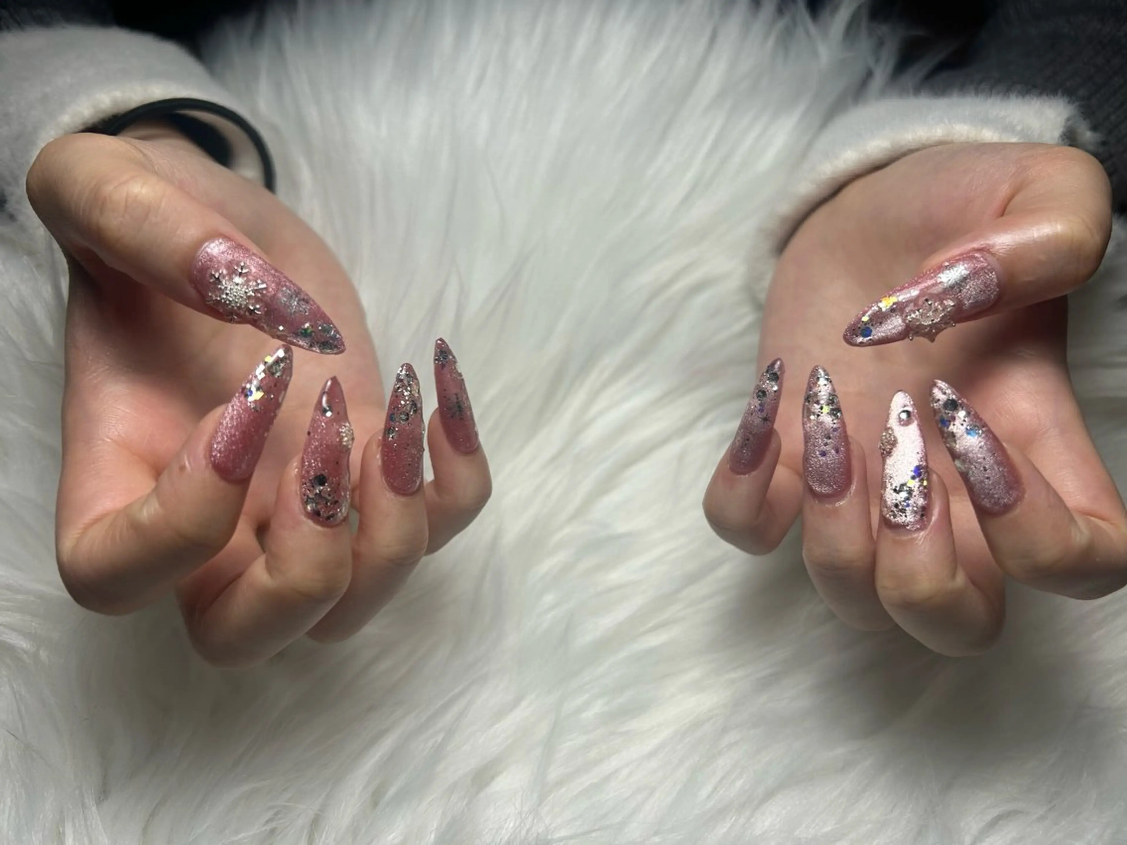 ネイル 長さ出し ハンドネイル nail salon POPEYE所属・Sakura 見習いのネイルデザイン