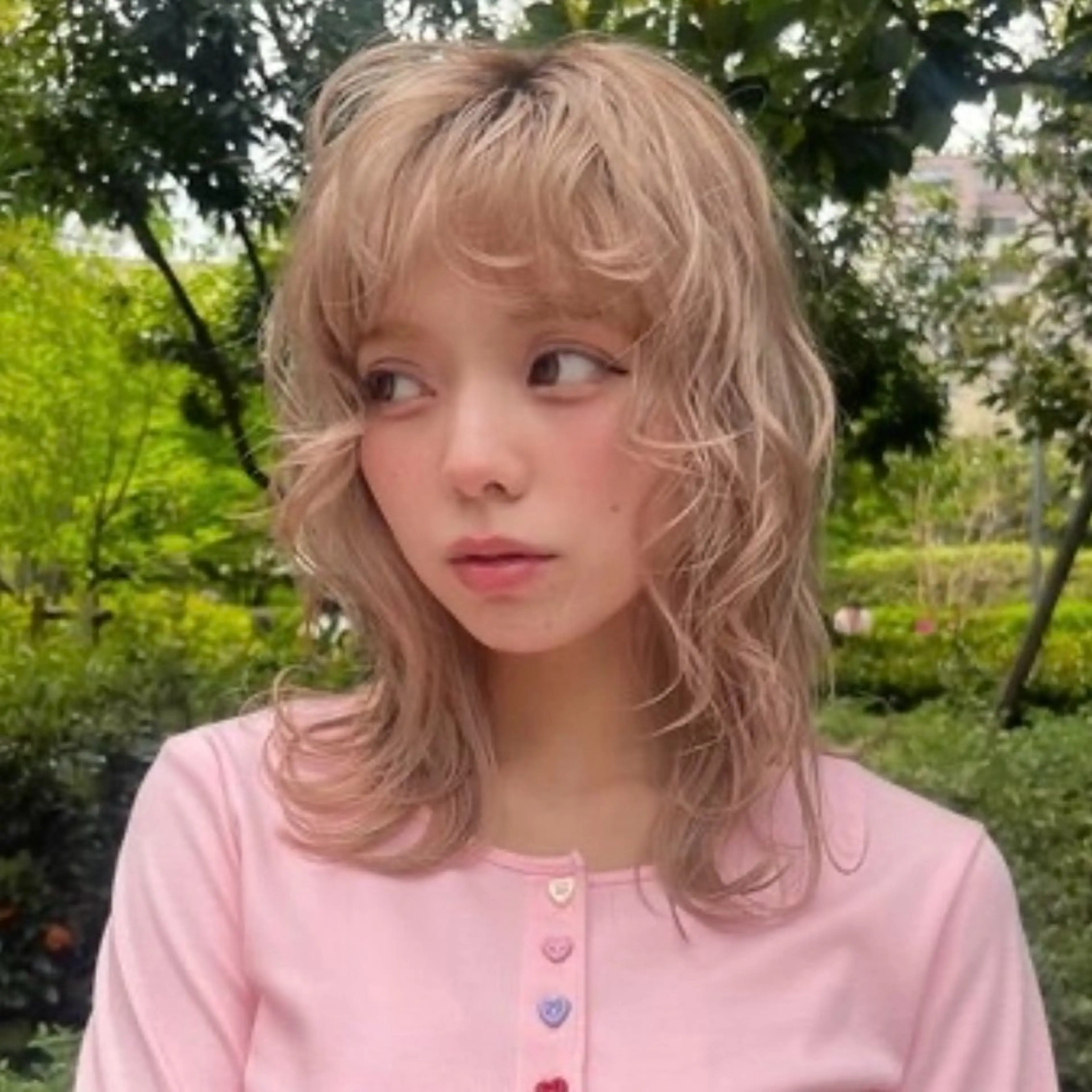 セミロング カラー ヘアカラー レイヤー/暖色カラー 🎀はるのヘアスタイル