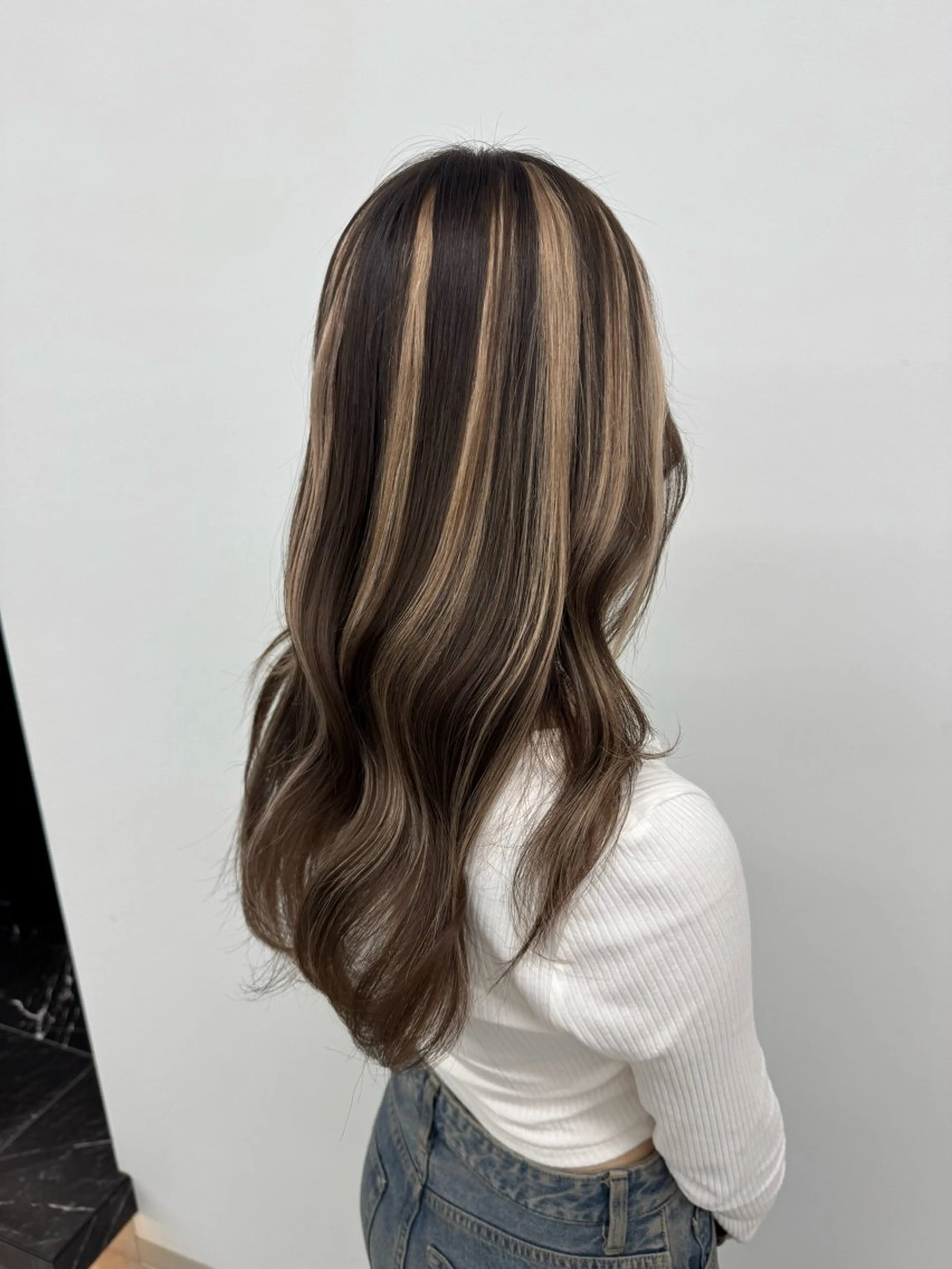 ロング エクステ ハイライト エクステ ハイトーン/エクステ /韓国ヘアKENTAのヘアスタイル