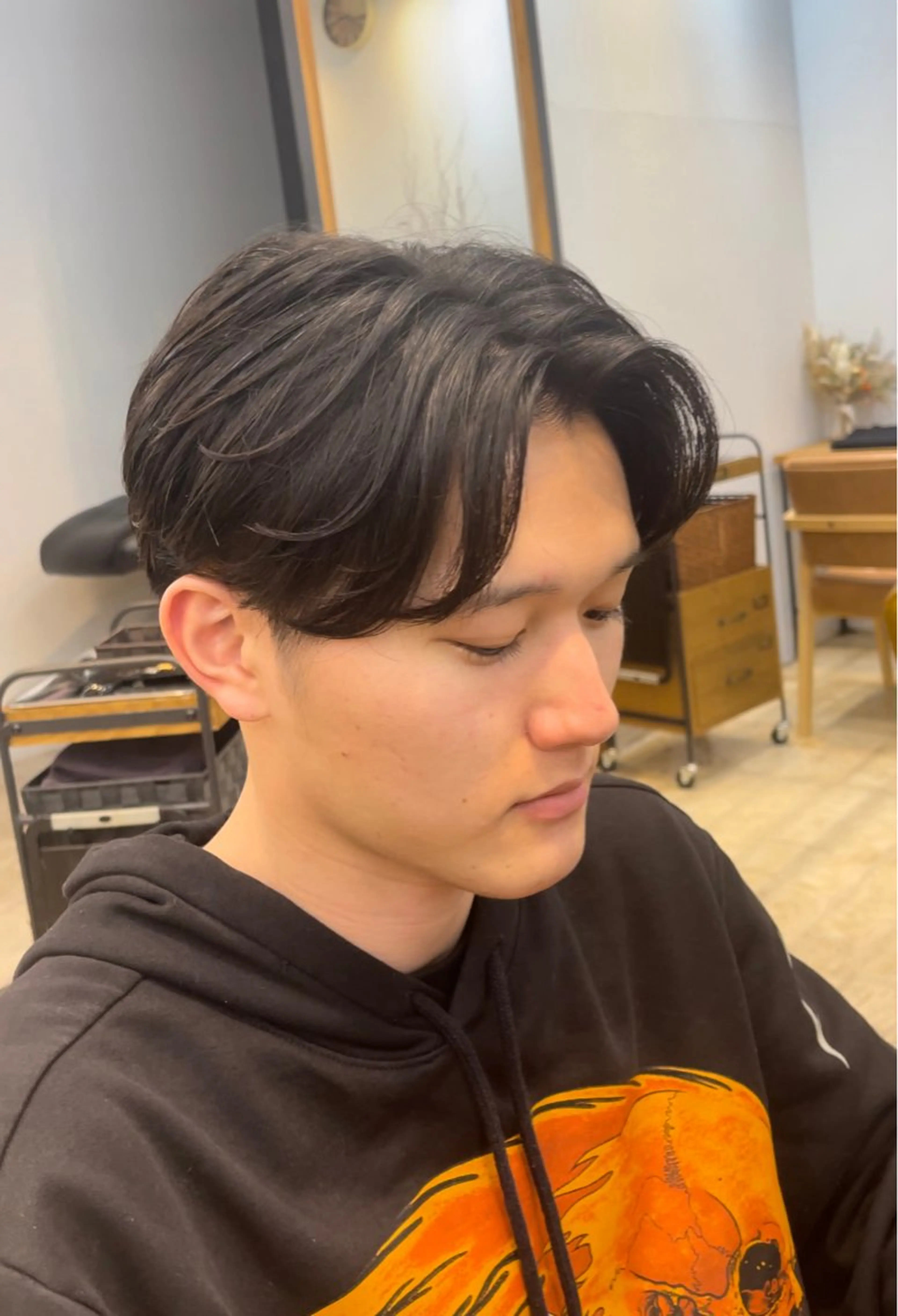 ショート パーマ メンズ 野田 尚Jr.スタイリストのヘアスタイル